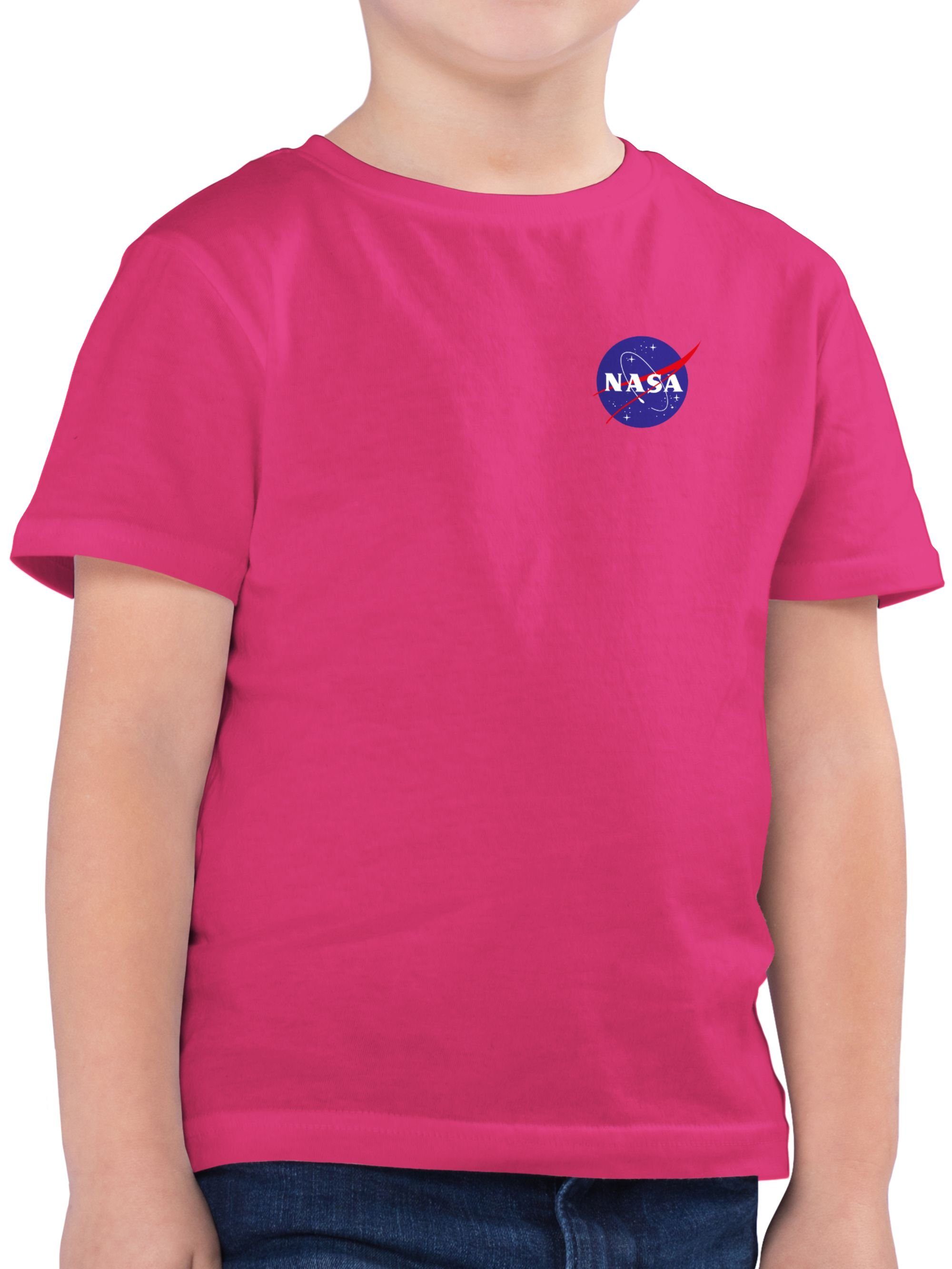 Fuchsia Weltall NASA Shirtracer X T-Shirt Space Logo Merchandise Weltraum Weltraum 03