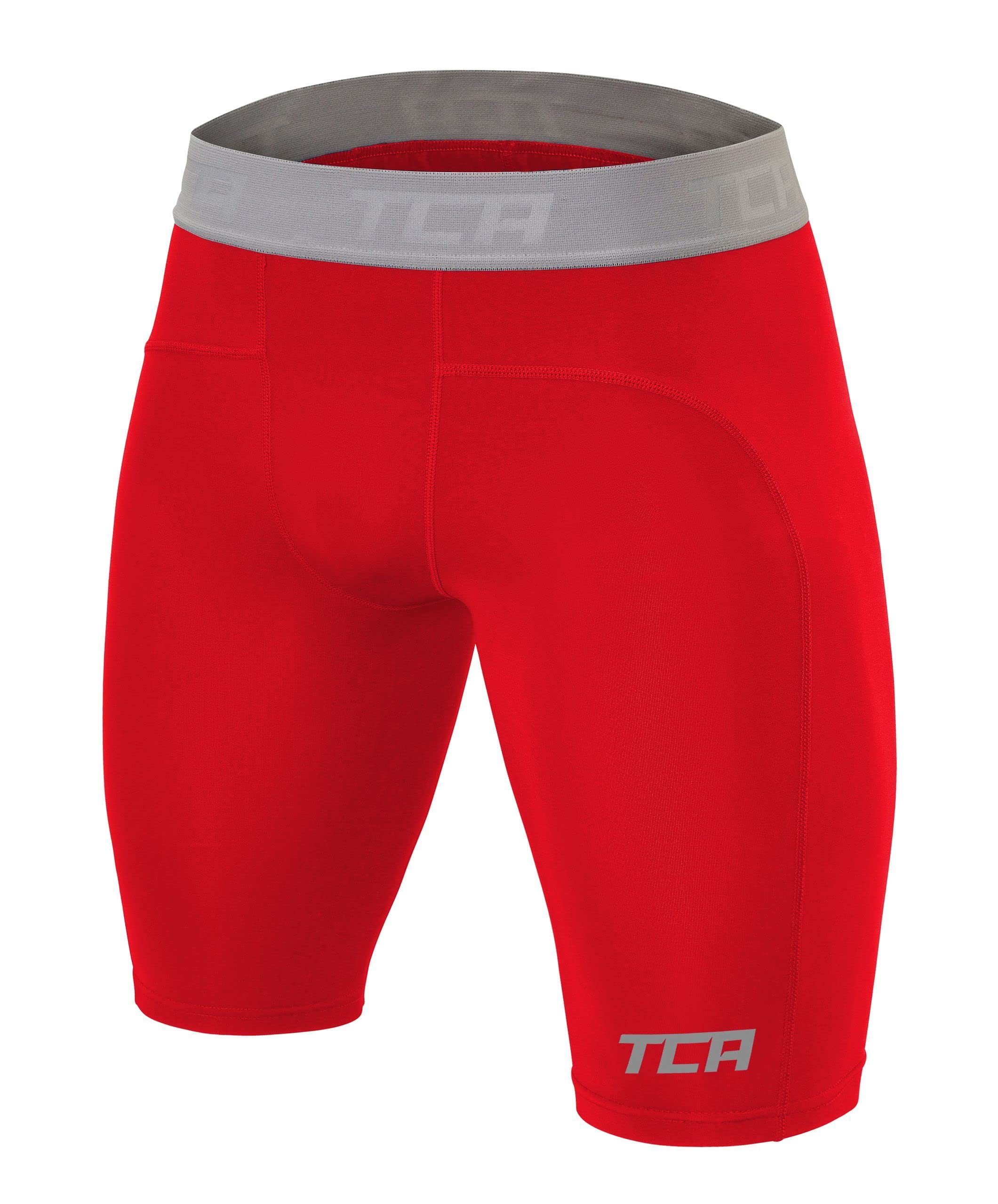 Rot TCA - Herren Kompressionsshorts TCA Unterziehshirt