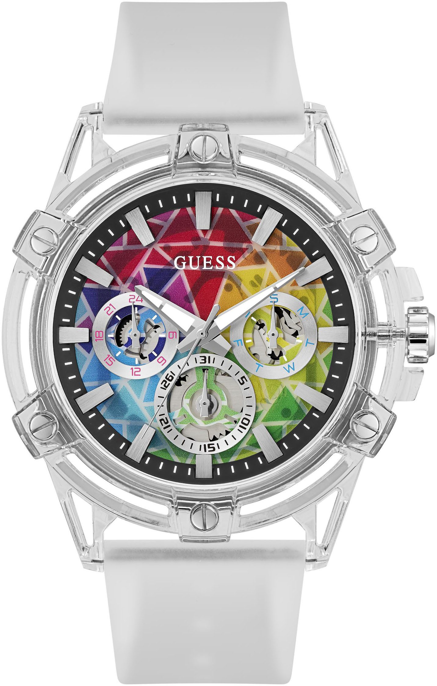 Guess Multifunktionsuhr KING GW0908G3, Quarzuhr, Armbanduhr, Herrenuhr, Dat günstig online kaufen