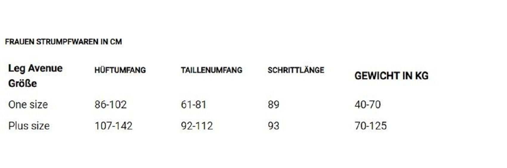 Leg Avenue Halterlose Strümpfe Halterlose Strümpfe schwarz mit schwarzen Schleifen Einheitsgröße
