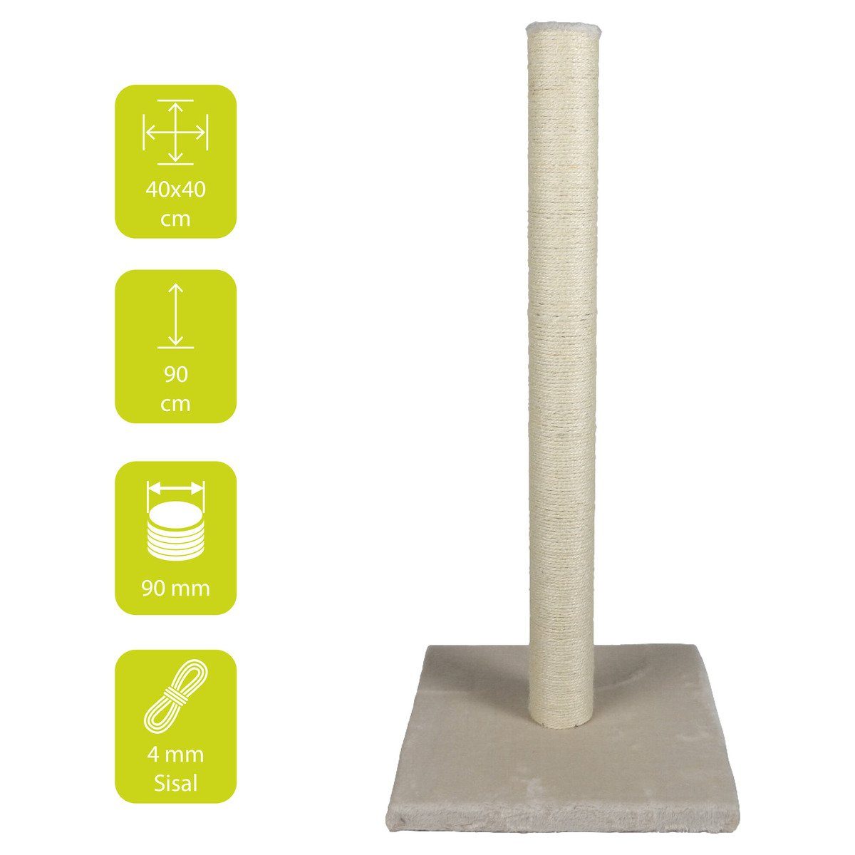 Europet-Bernina Kratzsäule Kratzbaum Classic High Post creme