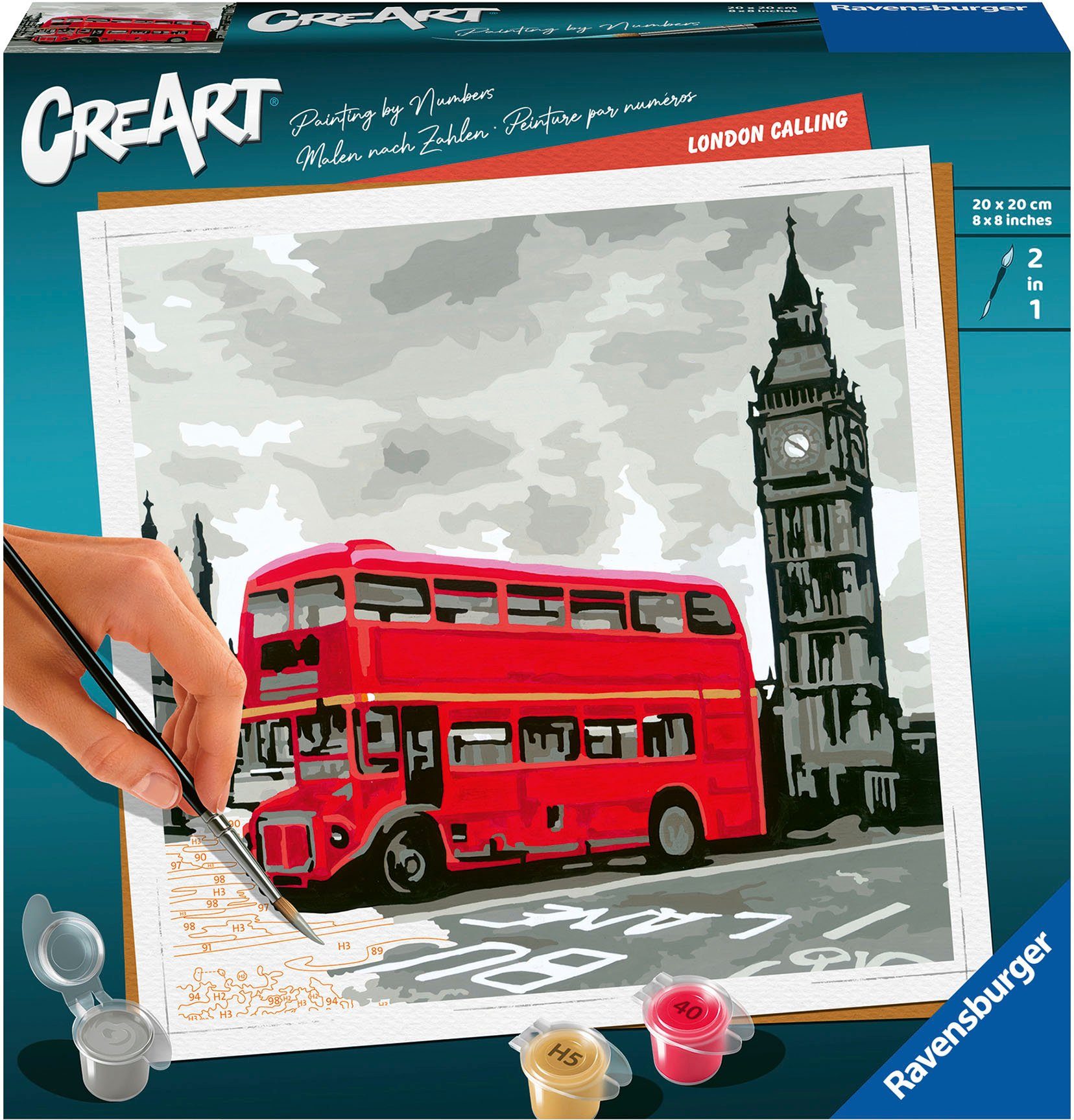 Ravensburger Malen nach Zahlen CreArt, London Calling, Made in Europe