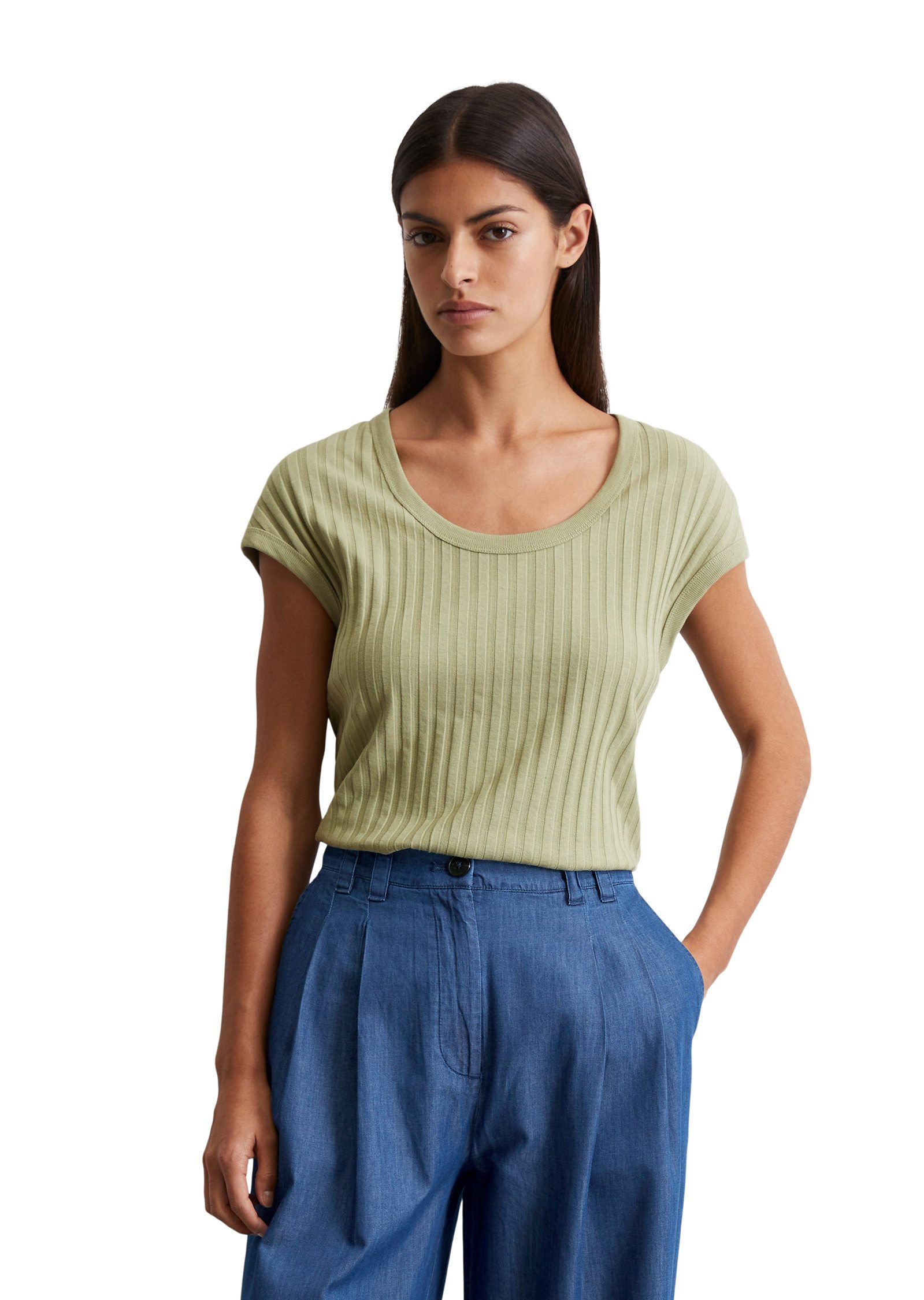 Marc O'Polo T-Shirt aus softem Modal-Organic-Cotton-Mix günstig online kaufen