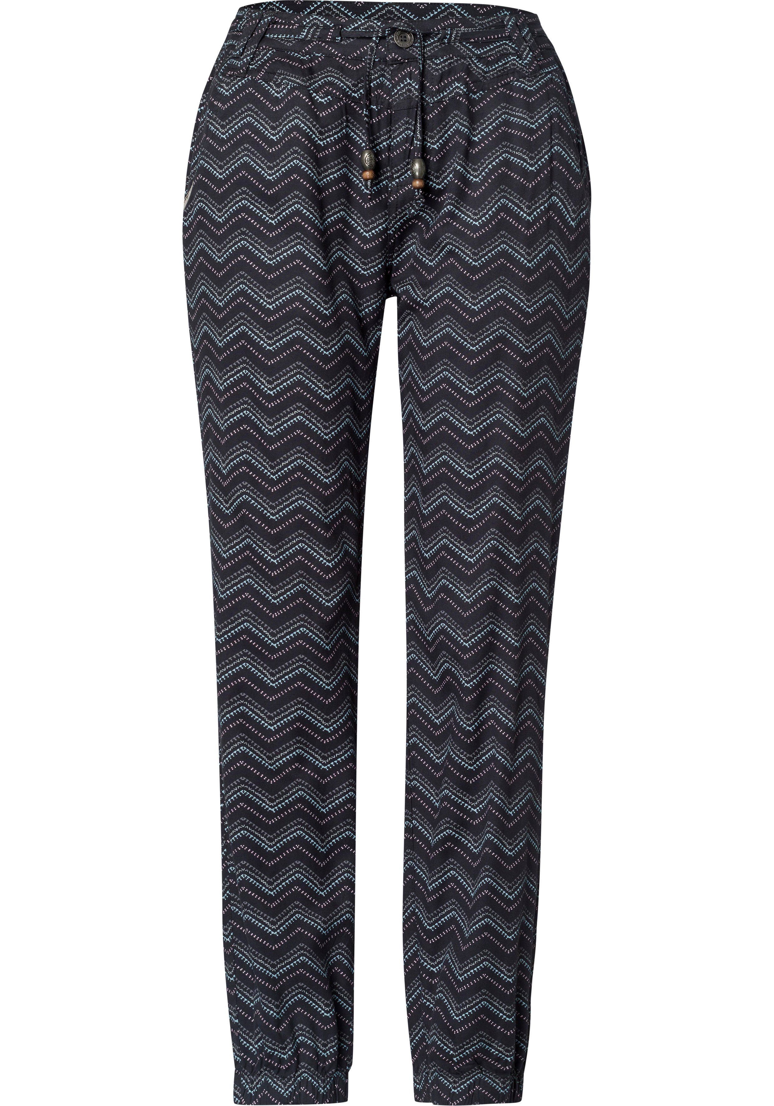 im DARK GREY Stoffhose Ragwear Muster TALIN CHEVRON Zick-Zack