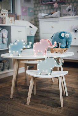 MARQUEE LIGHTS LED Dekolicht Elephant, LED fest integriert, Warmweiß, Wandlampe, Tischlampe Elephant mit 14 festverbauten LEDs - 23x16 cm