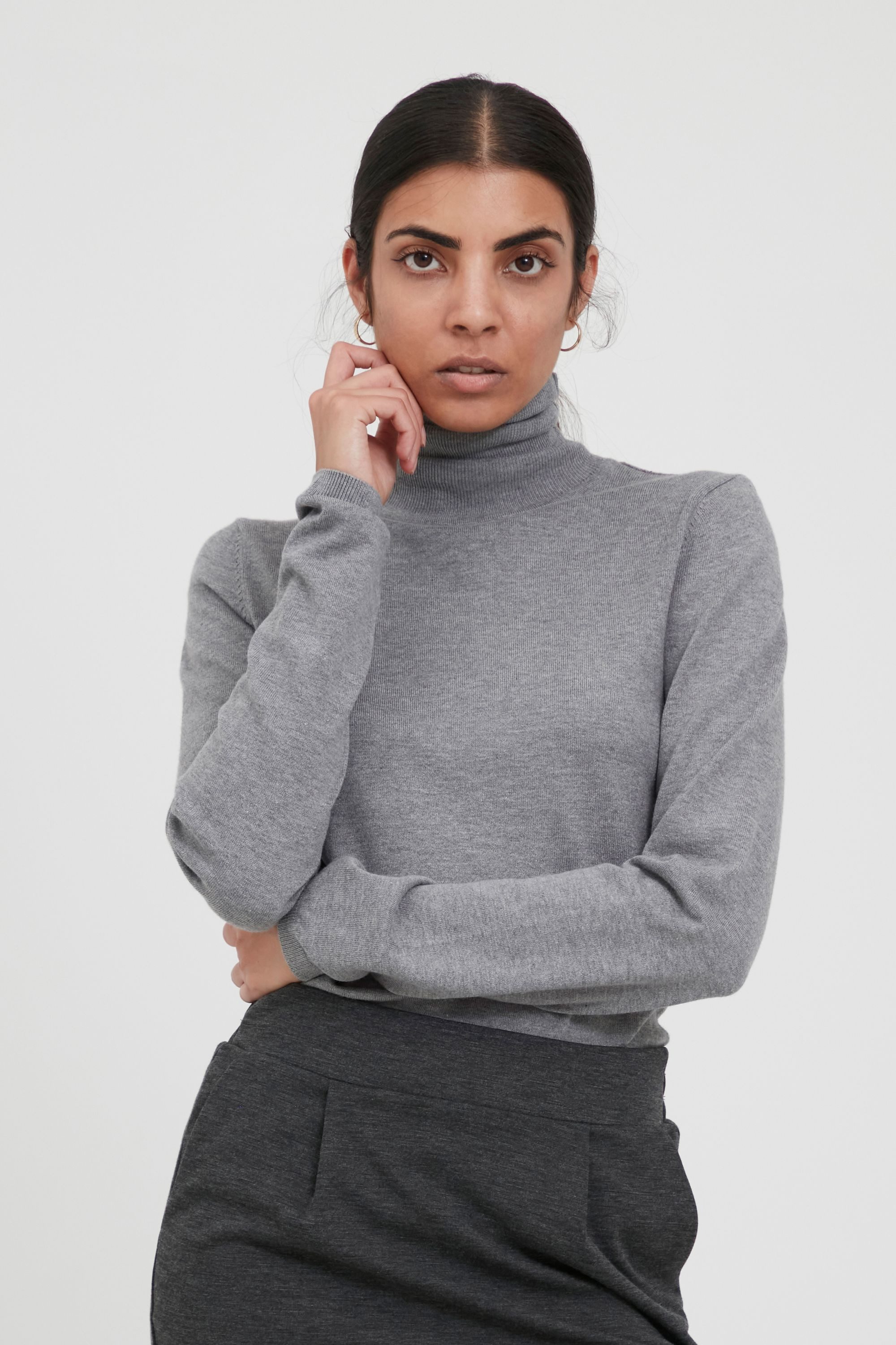 Ichi Rollkragenpullover IHMAFA Leichter Rollkragenpullover mit günstig online kaufen