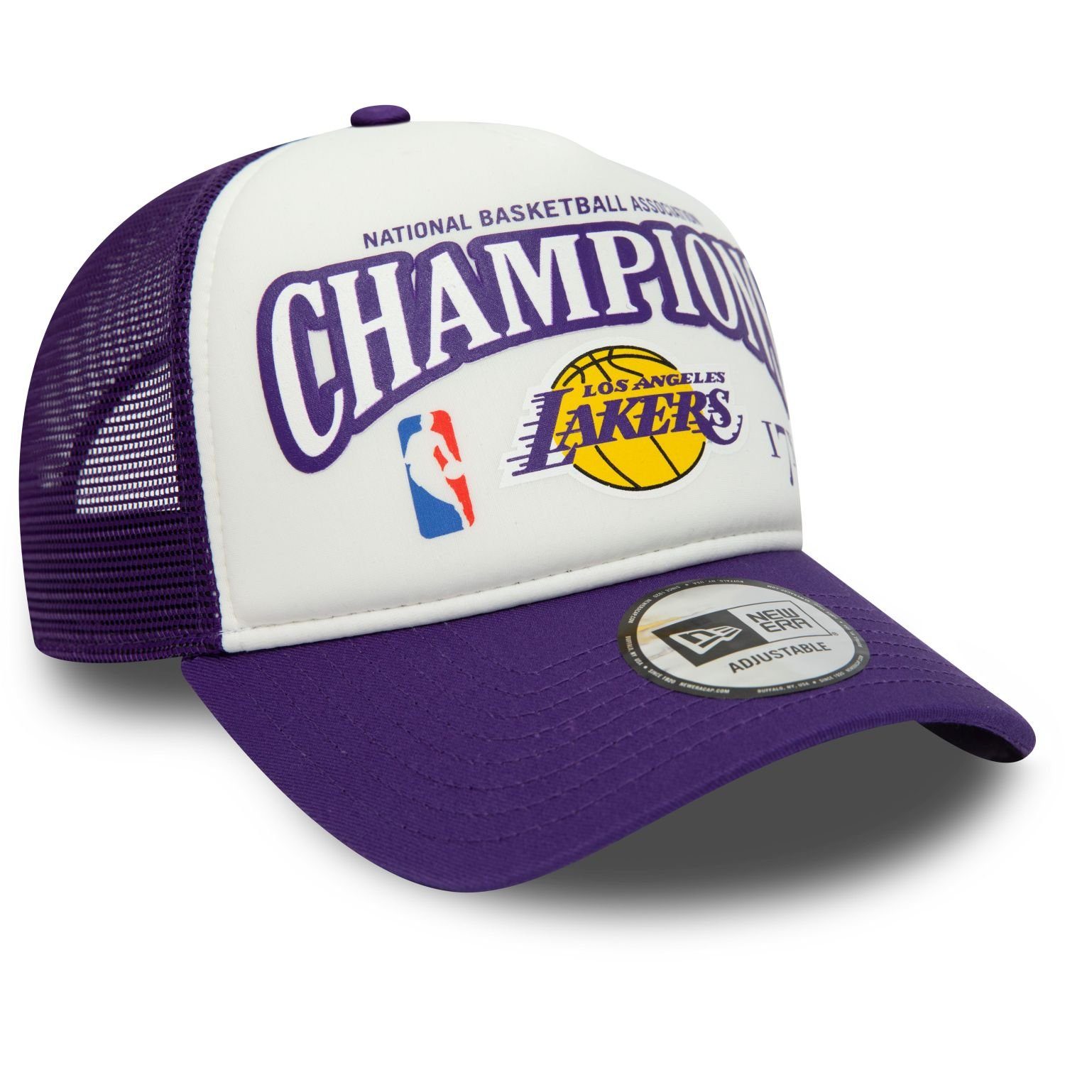 New Era Trucker Cap AFrame Trucker CHAMPIONS Los Angeles Lakers