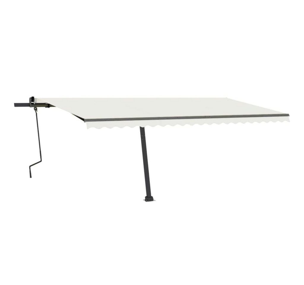 Thumbnail - furnicato Markise Standmarkise Manuell Einziehbar 500x350 cm Creme (1-St)