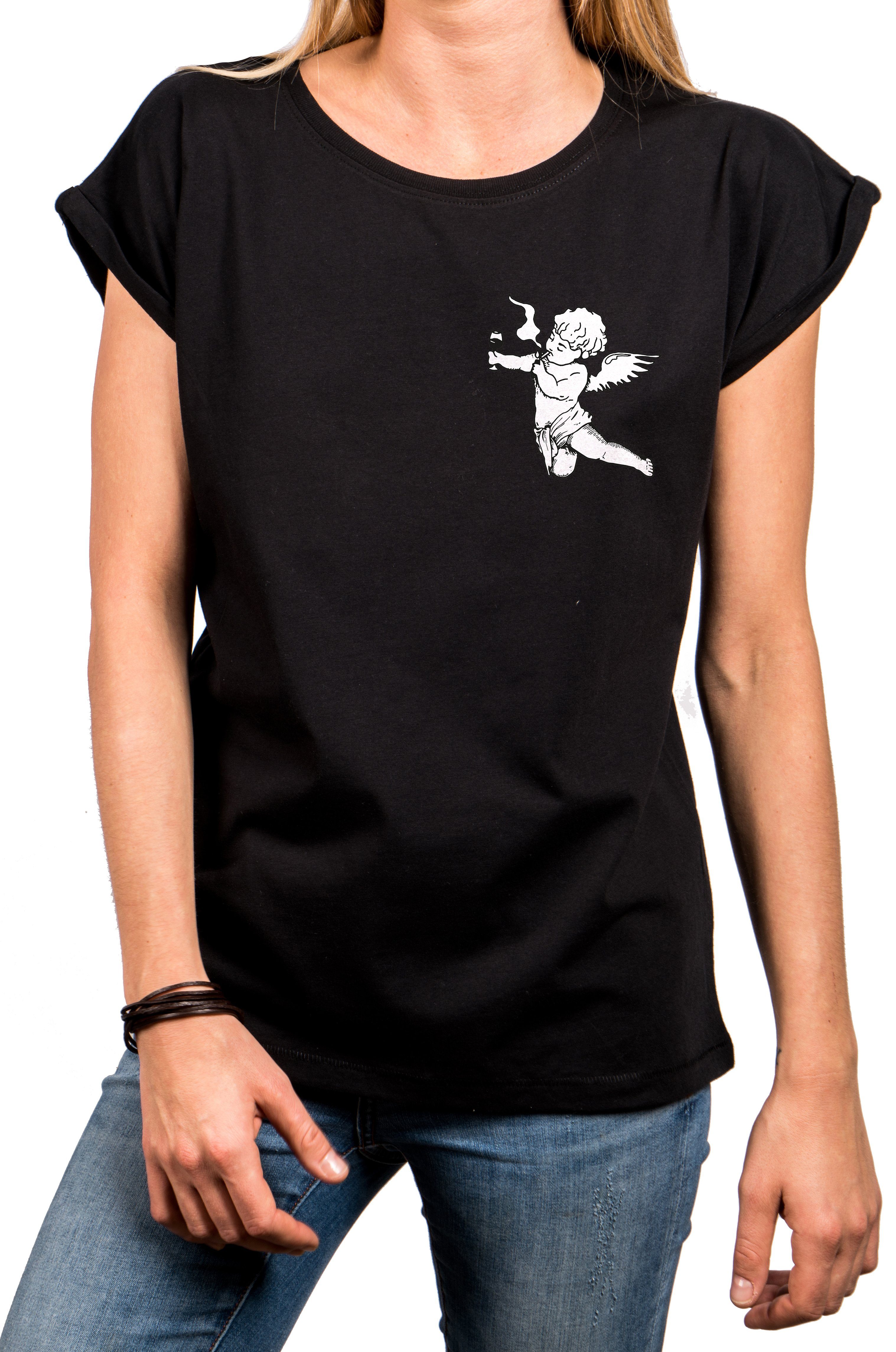 MAKAYA T-Shirt Damen-Top mit Pusteblumen-Print – günstig online kaufen