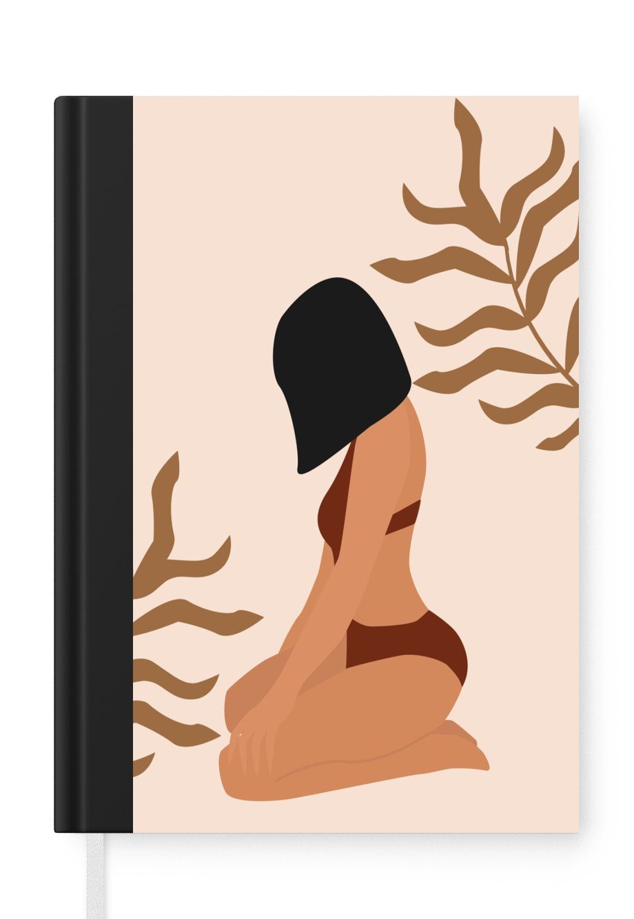 MuchoWow Notizbuch Sommer - Frau - Bikini, Notebook, Notizblock a5, Tagebuch, Journal Liniert