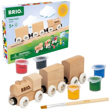BRIO® Spielzeug-Zug Holzzug zum Anmalen, Made in Europe, FSC® - schützt Wald - weltweit