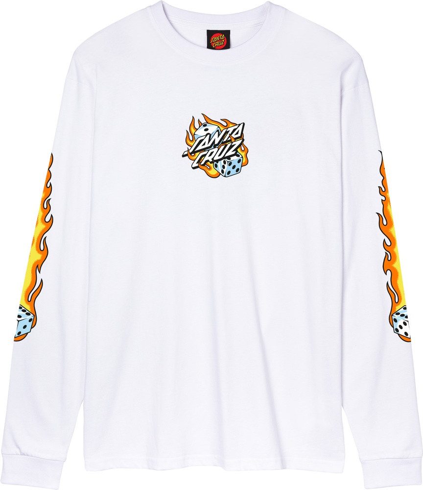 Longsleeve Flaming Dice Dot Front