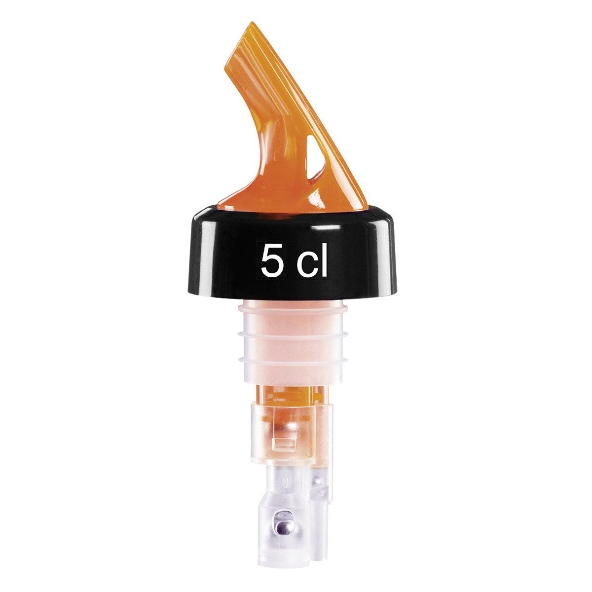 Fuchs Gastronomiebedarf Flaschenausgießer Compact® Flaschen Portionierer Neon Orange mit Dosierung, 1-St., tiefkühlgeeignet bis -10 °C