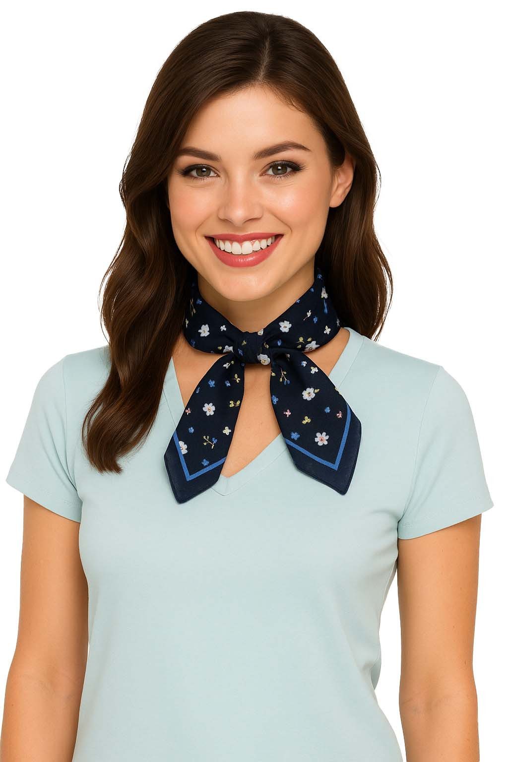 Moschen-Bayern Nickituch Halstuch Damen klein Nickituch Sommer Baumwolle Blau Grün Rot