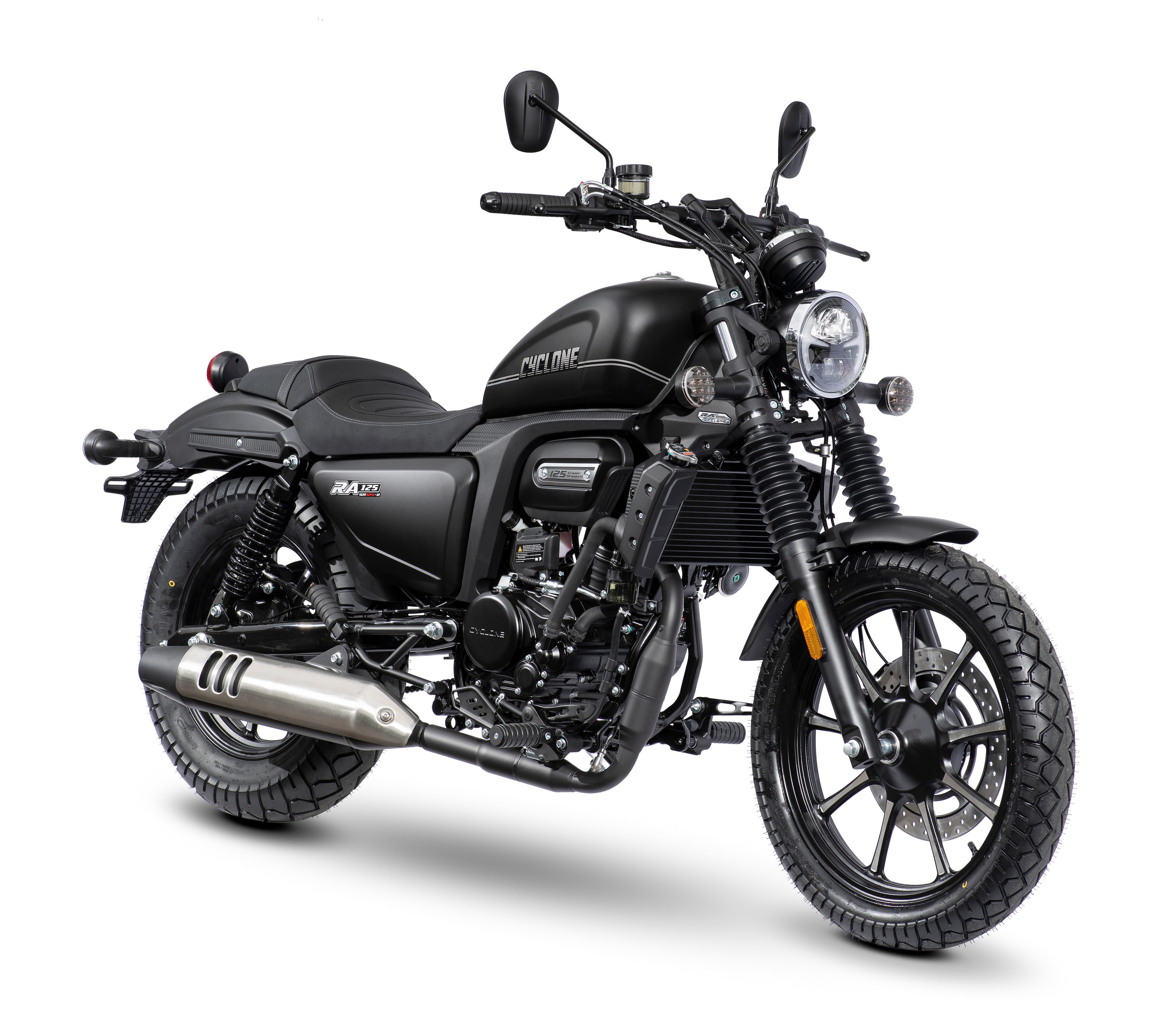 Cyclone Motorrad RA125 Plus, 125, E5+, Cruiser, 124 ccm, 99 km/h, Euro 5+, 11 kW, 15 PS, ABS, 125er Chopper, digitales Cockpit