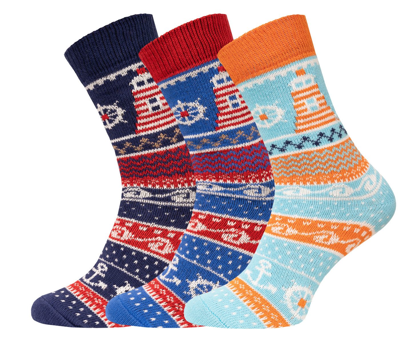 HomeOfSocks Socken Maritim Anker Socke aus 90% Baumwolle Anker Socken Maritim aus 90% Baumwolle