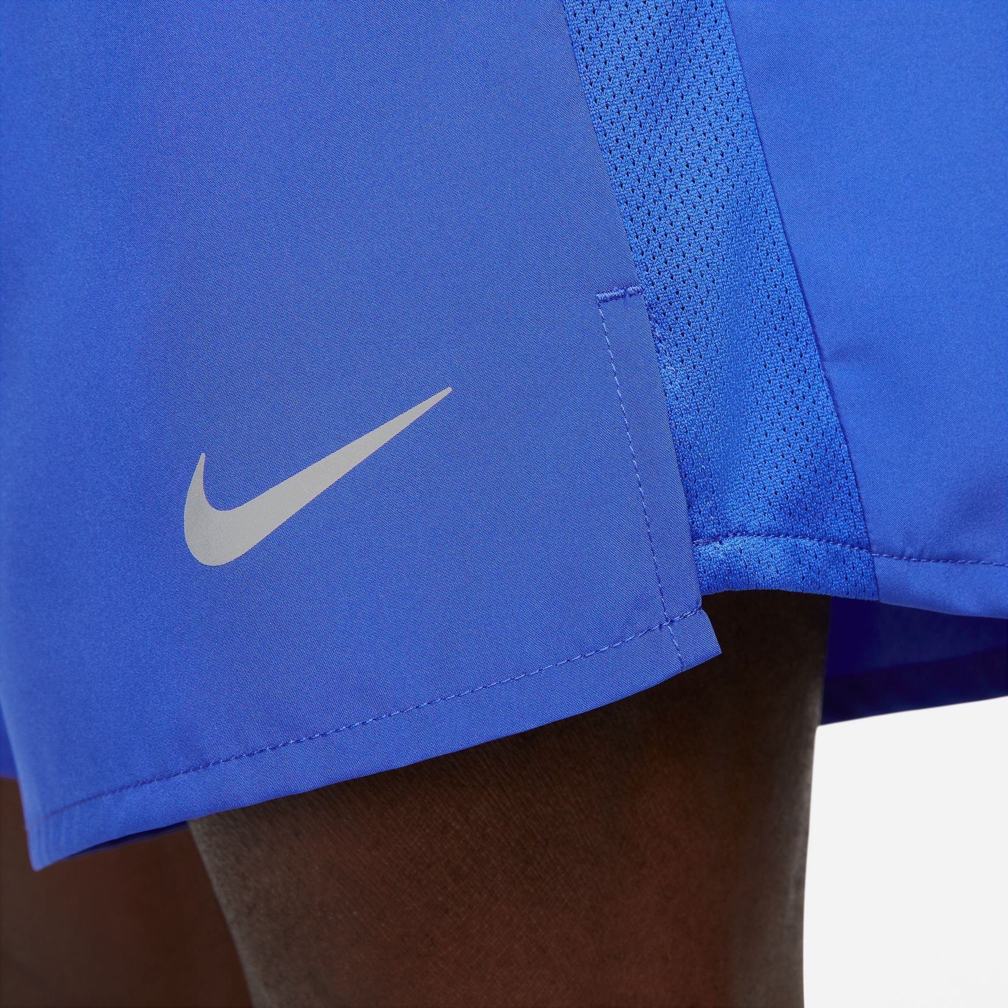 RUNNING SILV Nike MEN'S GAME ROYAL/GAME SHORTS ROYAL/REFLECTIVE Laufshorts DRI-FIT UNLINED CHALLENGER