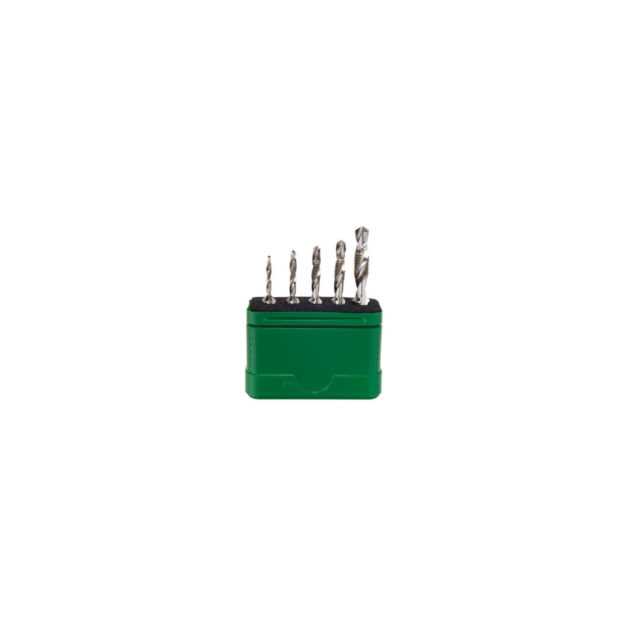 Wiha Gewindebohrer Kombigewindebohrer-Bit Set 5-tlg. 1/4" in box (28026)