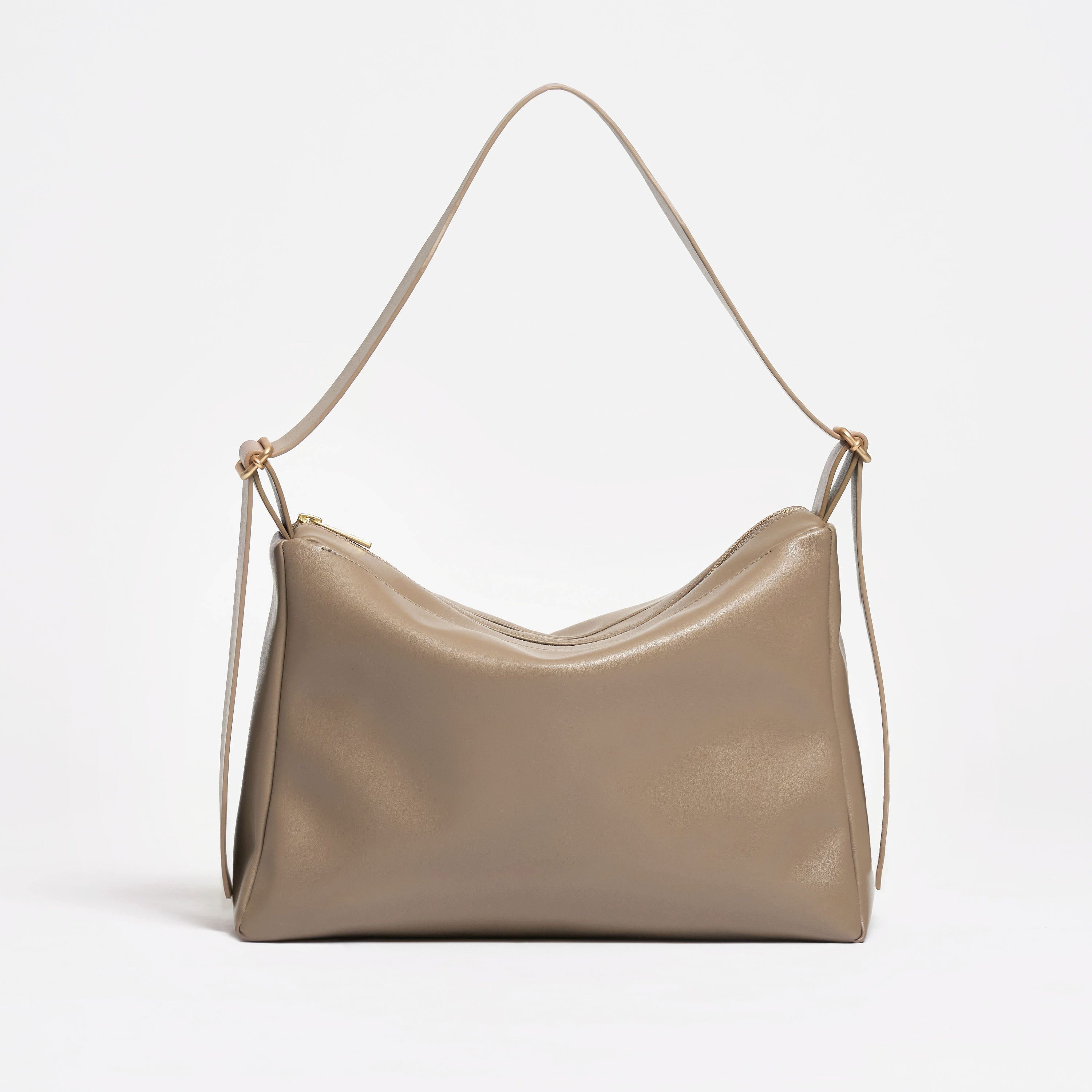 Souleway Handtasche Slouchy Shoulder Bag - made of vegan olive leather Oleatex, Hergestellt in Deutschland, wasserabweisend