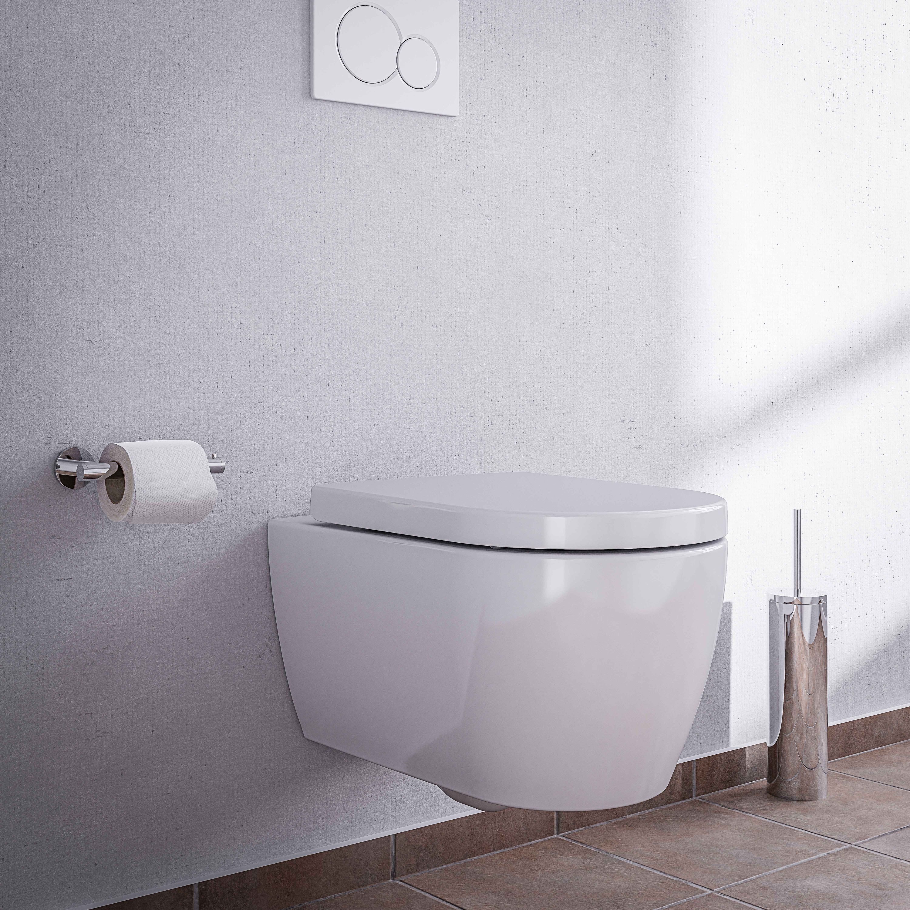 Bernstein Tiefspül-WC NT2039, Wandhängend, Wand-WC Spülrandlos Nano inkl Standard Softclose Sitz