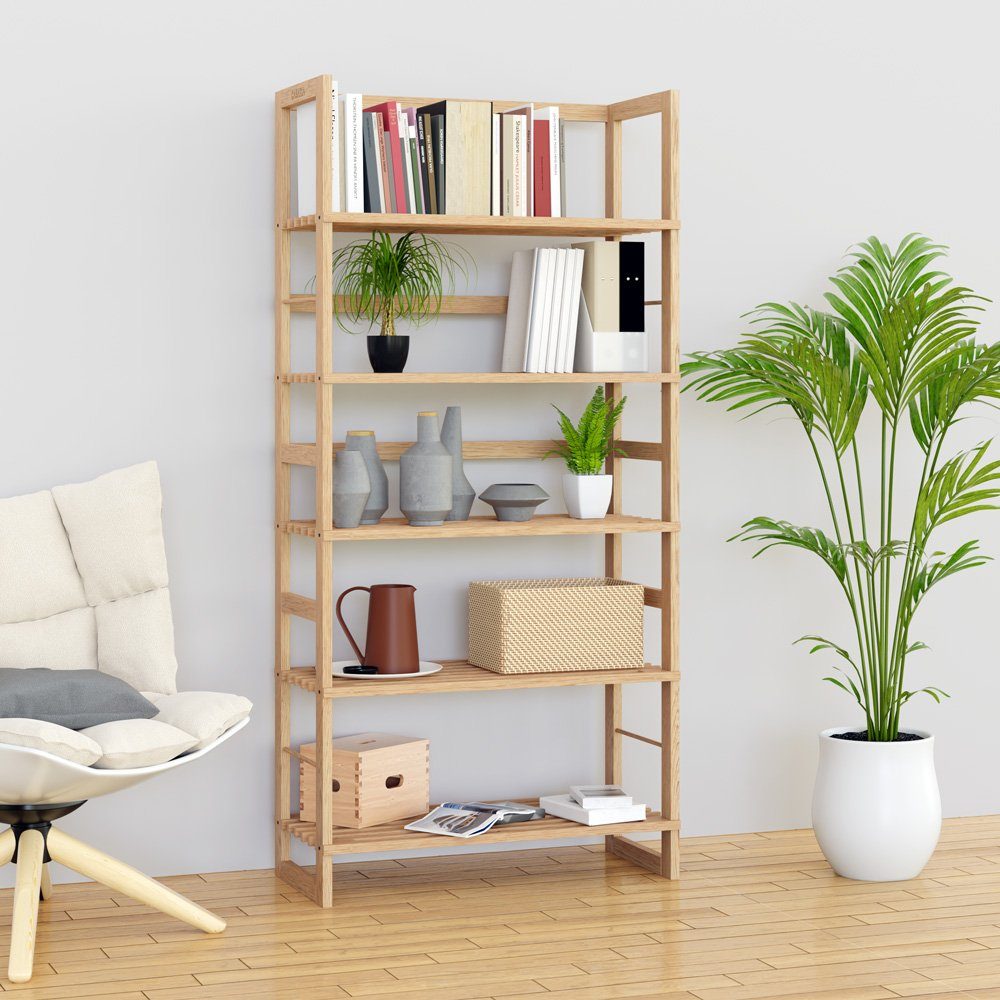 Casaria Standregal Öland, Badregal Holz 5 Böden Kellerregal Holzregal Bad B günstig online kaufen
