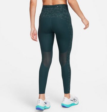 Nike Lauftights W NK DF FST MR 7/8 TGHT SNL NV DEEP JUNGLE/REFLECTIVE SILV