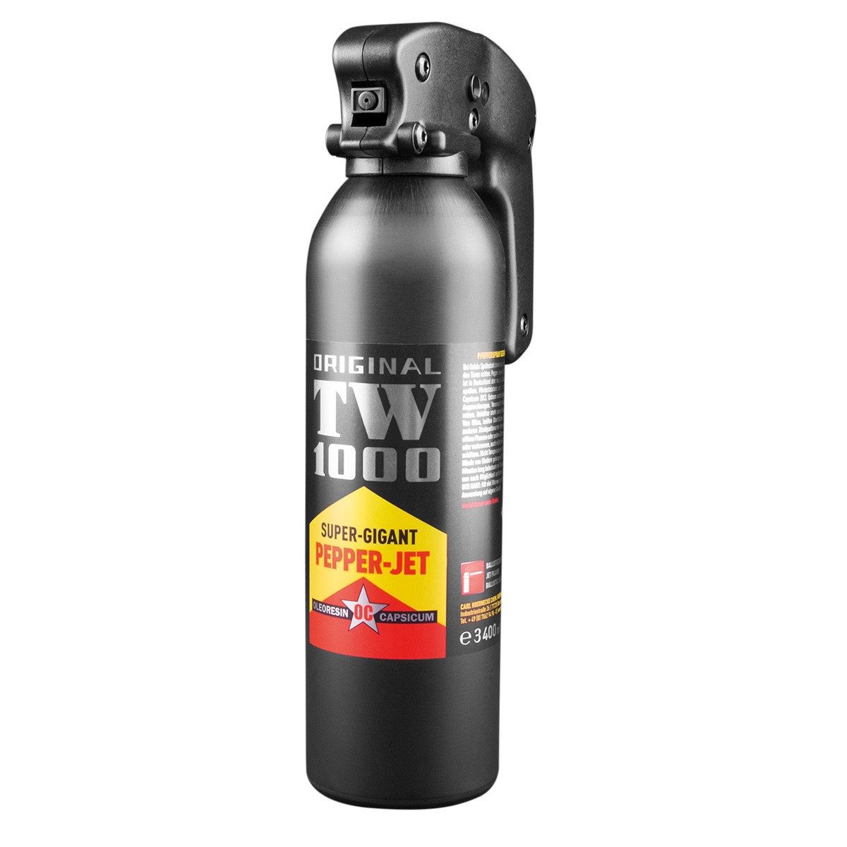 KH Security Marderspray Pfefferspray TW1000 Strahl FS 400 ml SUPER-GIGANT, Reichweite 4 - 5 Meter