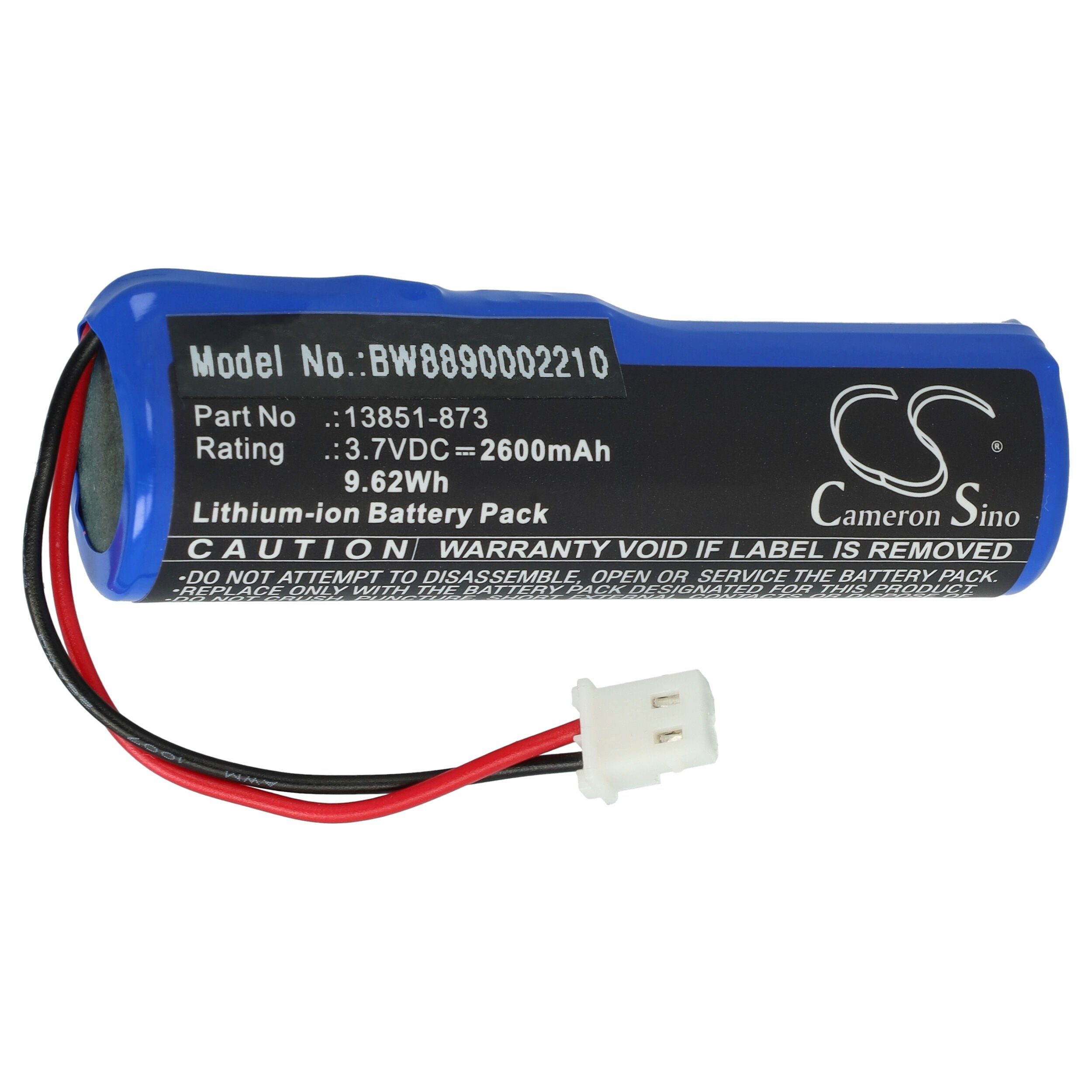 vhbw Ersatz für Reichert 13851-873 für Akku Li-Ion 2600 mAh (3,7 V)