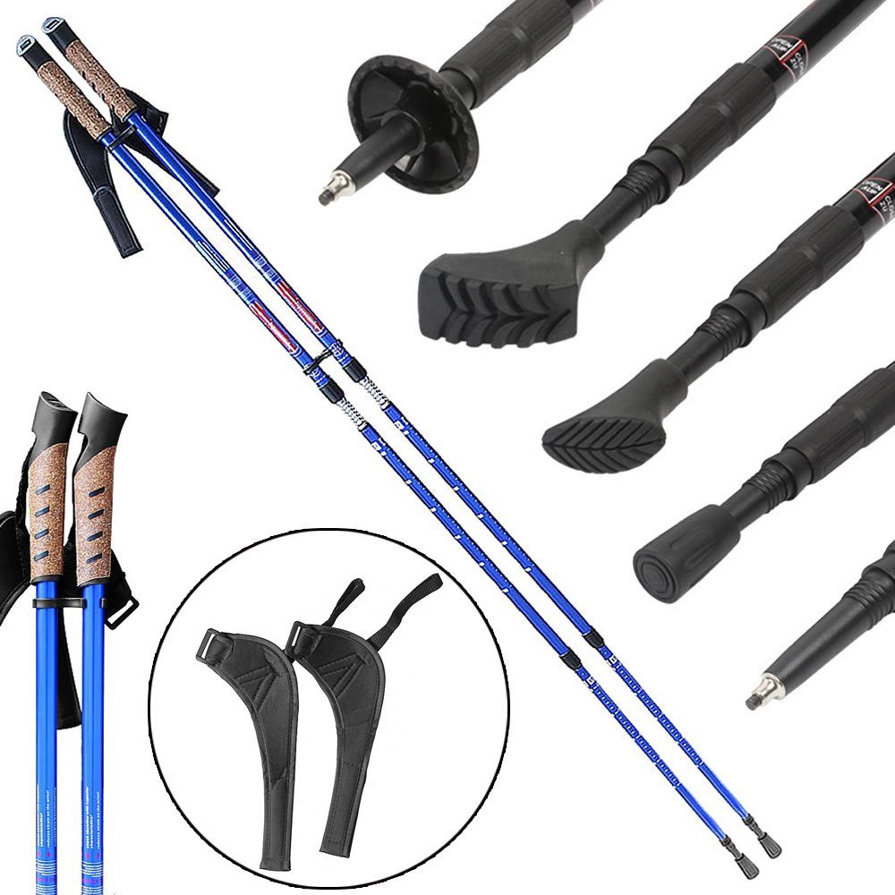 Mucola Nordic-Walking-Stöcke Teleskopstöcke Teleskop-Trekkingstöcke Треккинговые палки (Stück, 2 St., 2 Палочки), Teleskopstock