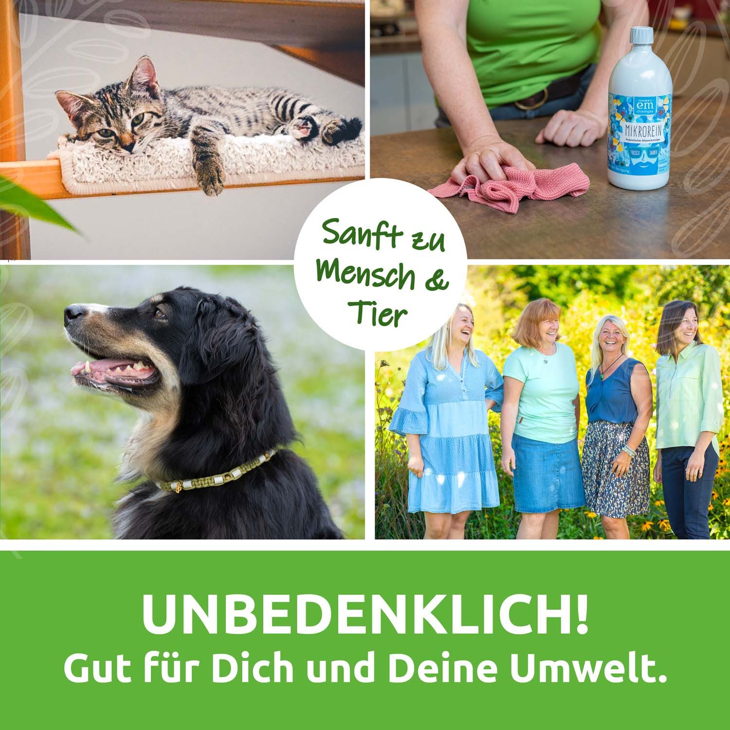 Fischer's EM-Chiemgau Mikrorein mit Effektiven Mikroorganismen, Probiotischer Allzweckreiniger (200ml Universalreiniger mit EM)