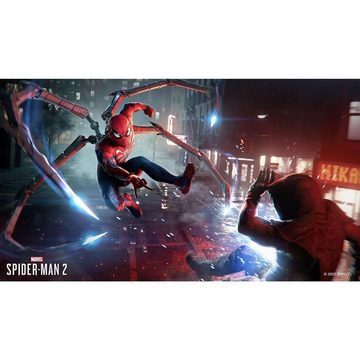 Playstation PlayStation 5 Konsole + PS5 Spiel Marvel’s Spider-Man 2 CODE (Bundle), Disk Laufwerk Console mit Spiderman 2 Gutschein Code