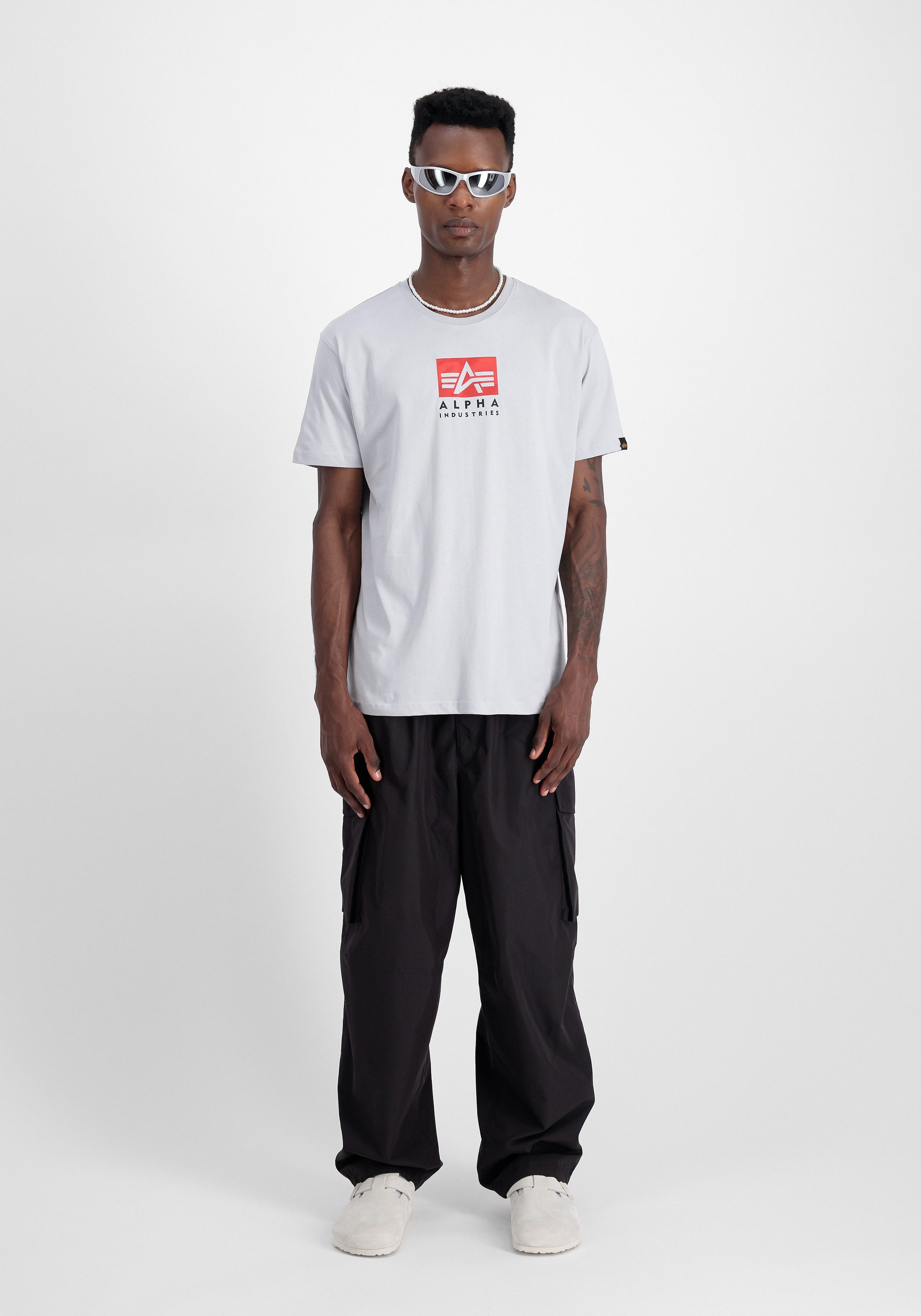 Alpha Industries T-Shirt Satin Logo T-Shirt