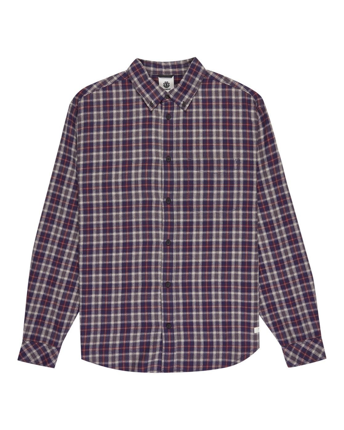 Element Langarmhemd Button Down Regular Flannel