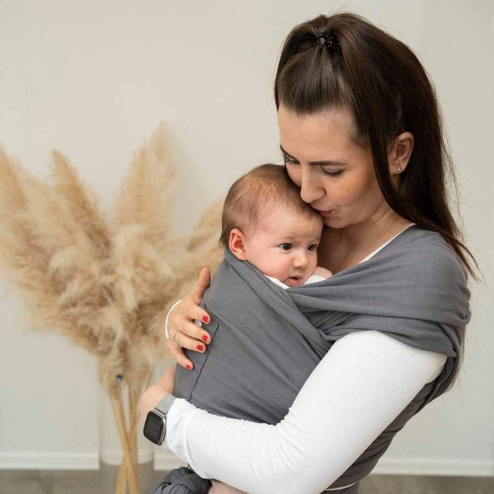 Tragetuch MABYEN Baby Tragetuch anthrazit