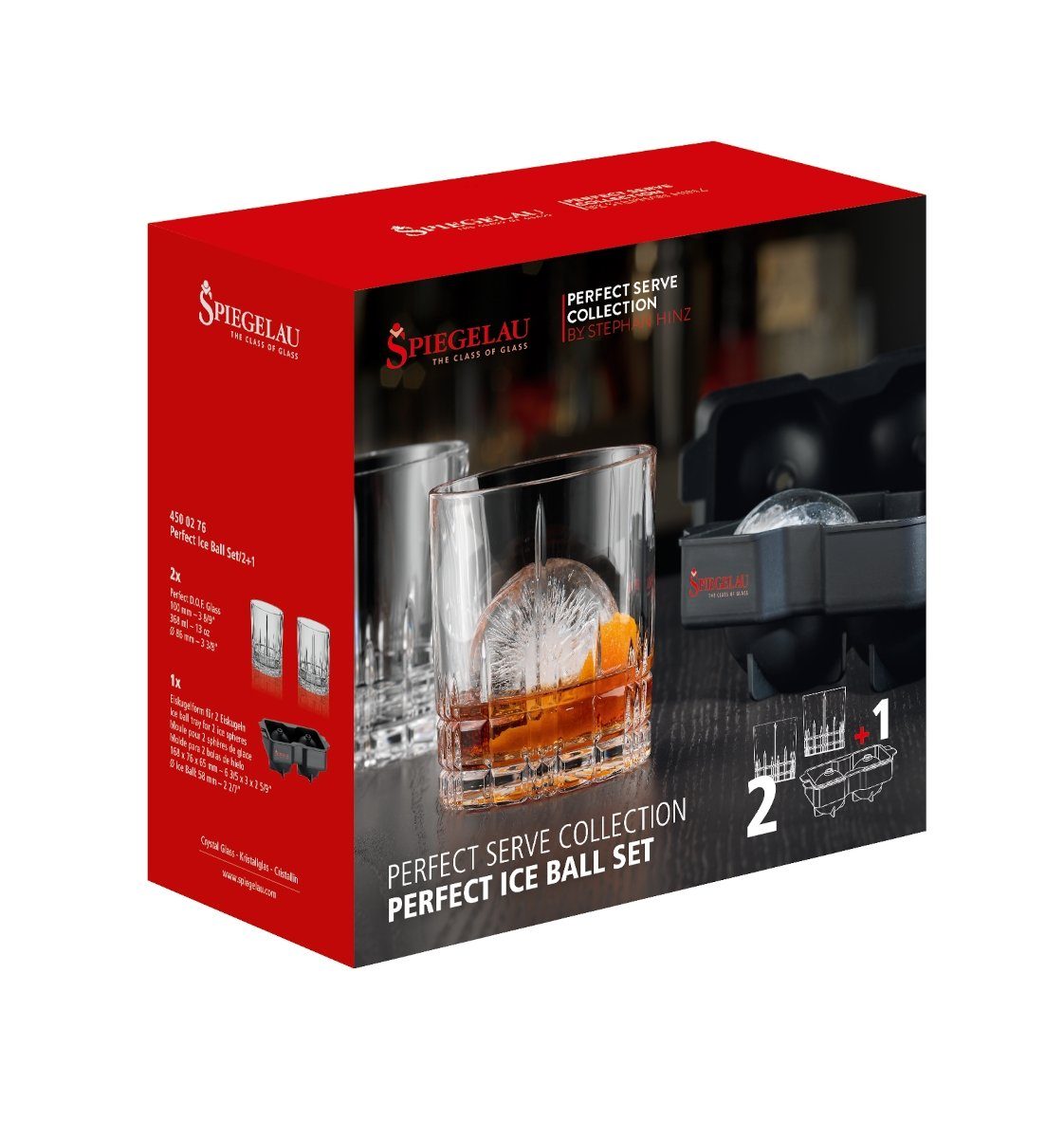 SPIEGELAU Gläser-Set Perfect Serve Collection Ice Ball Set3, Glas, Perfect Ice Ball Set/3 281/188 Perfect Serve Collection UK/4