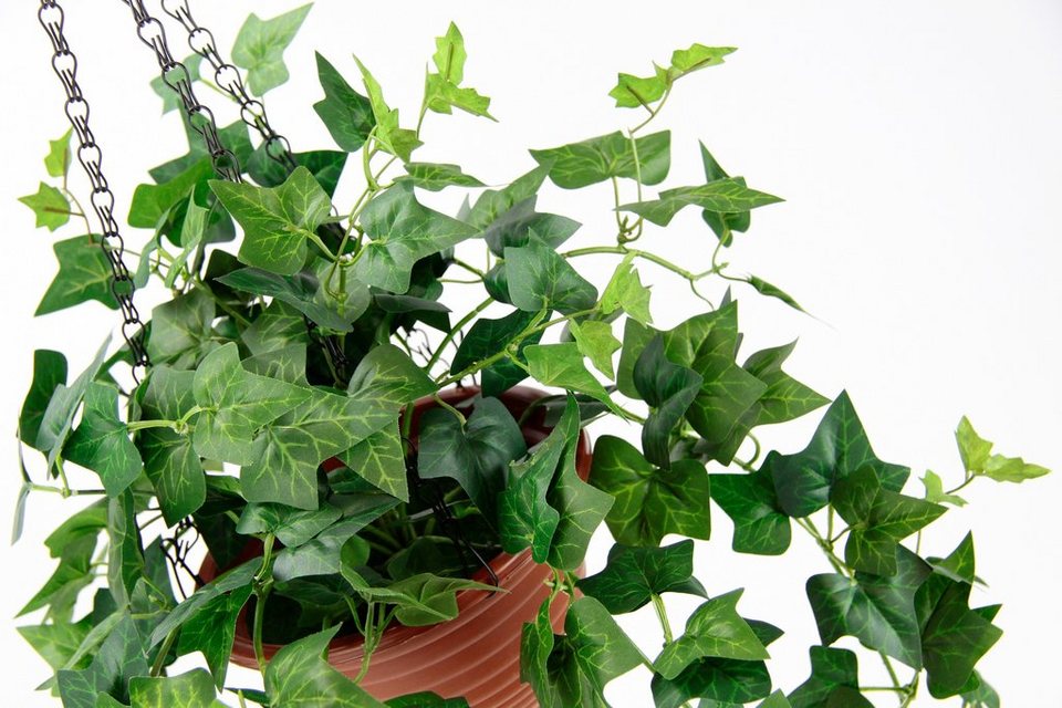 Kunstpflanze Efeu, my home, Höhe 96 cm, Im Topf, mit Hängeampel,  künstlicher Efeuhänger