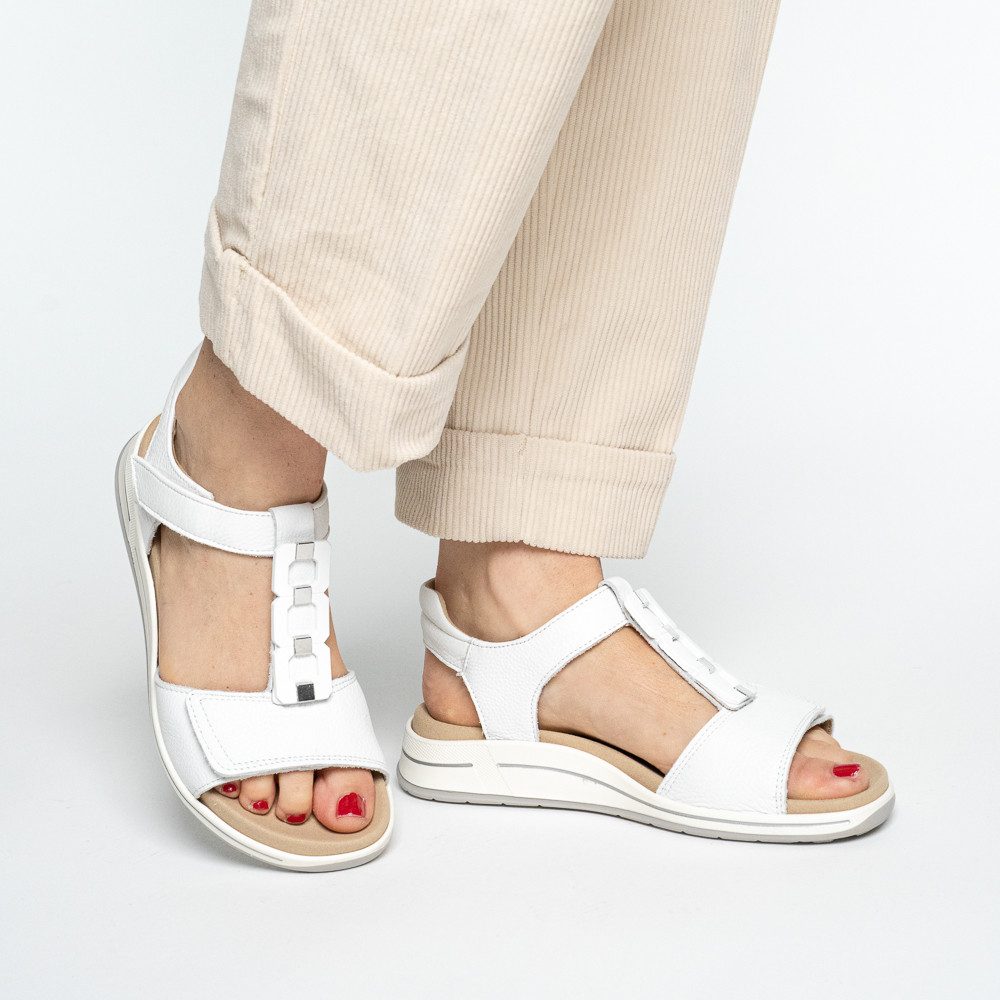 Ara OSAKA-S Keilsandalette Keilabsatz, Riemchensandale mit High Soft-Funktion, H-Weite