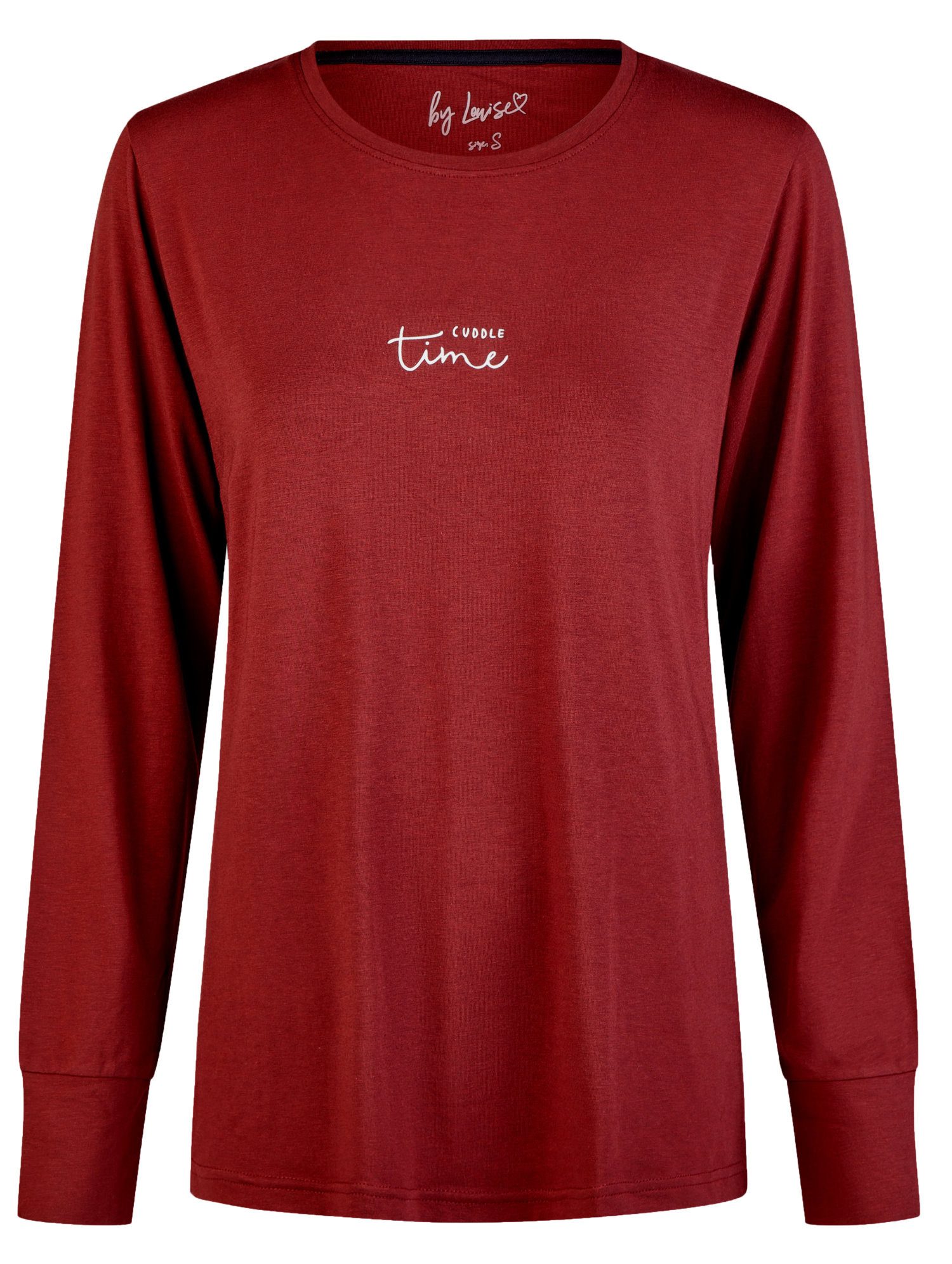 By Louise Pyjamaoberteil Damen Schlafanzugshirt mit langem Arm (1-tlg) Slee günstig online kaufen