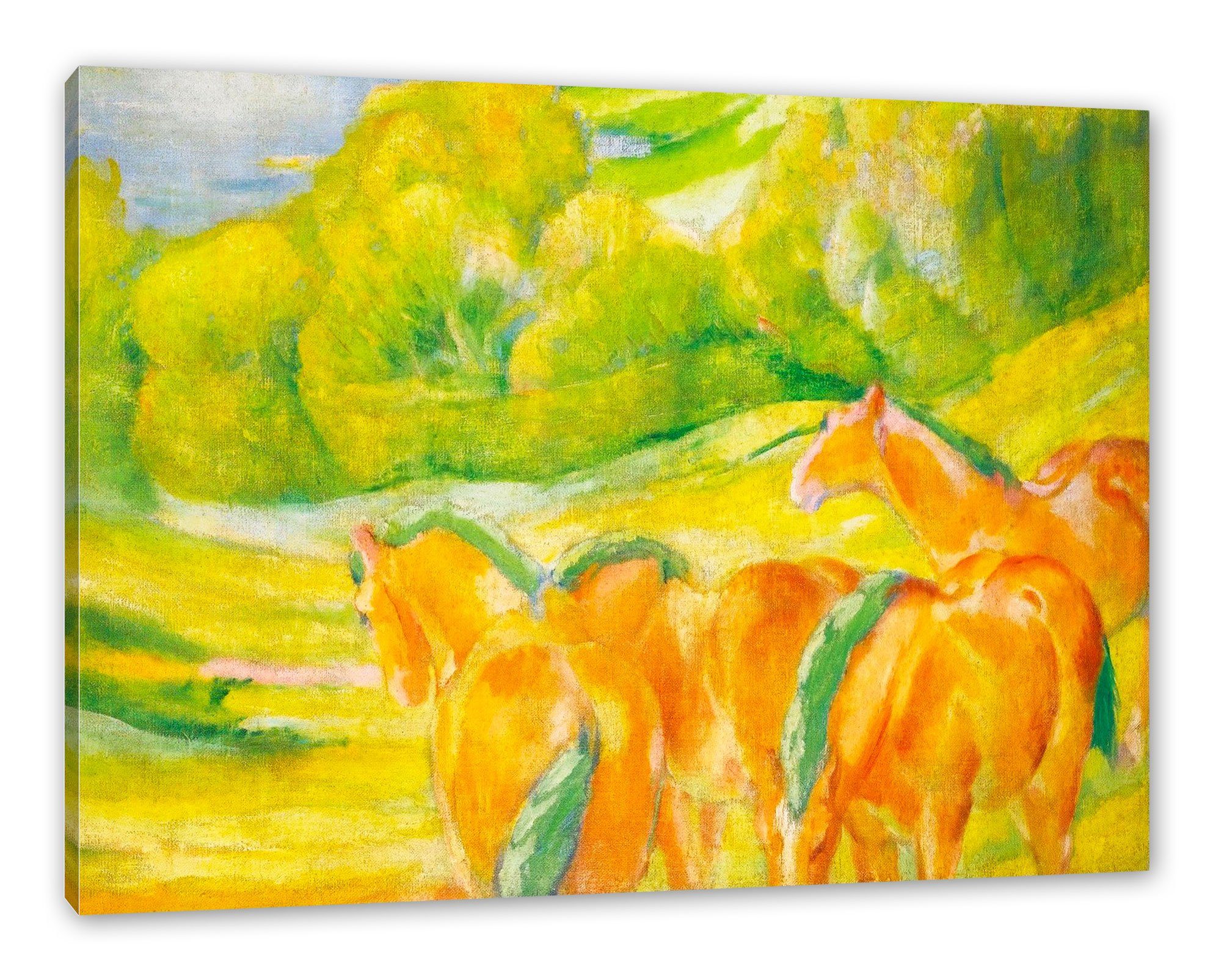 Pixxprint Leinwandbild Franz Marc - Große günstig online kaufen