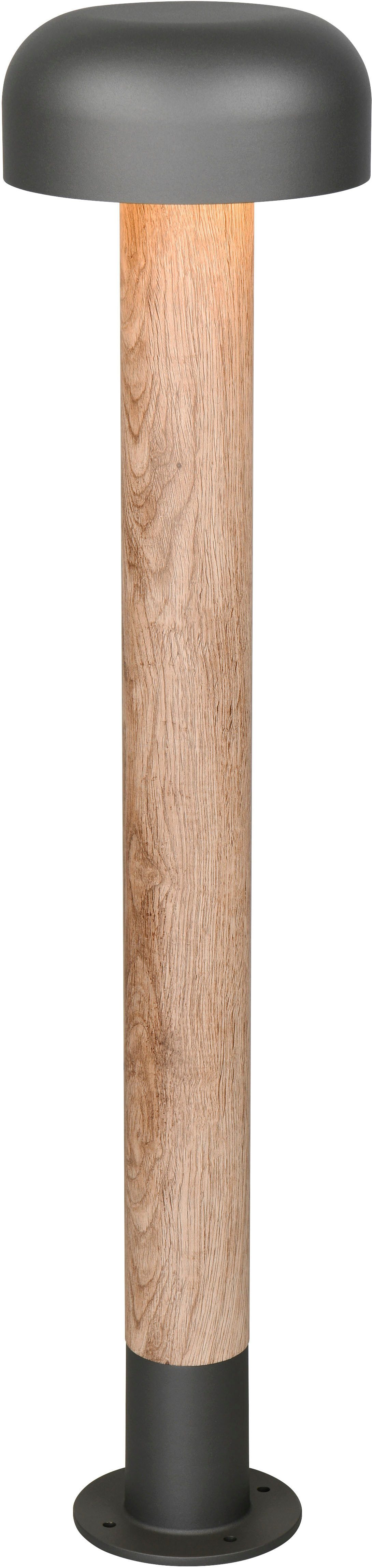 TRIO Leuchten Außen-Stehlampe FRASER, Outdoor Stehleuchte Höhe 85cm, exkl 1x E27 max 10W, IP54, Leuchtmittel wechselbar, warmweiß - kaltweiß, Stehlampe Garten Terrasse, Ø 19cm Höhe 85cm, wechselbares Leuchtmittel