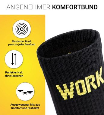 OCCULTO Basicsocken Herren Arbeitssocken 10er Pack (Modell: Karl) (10-Paar)