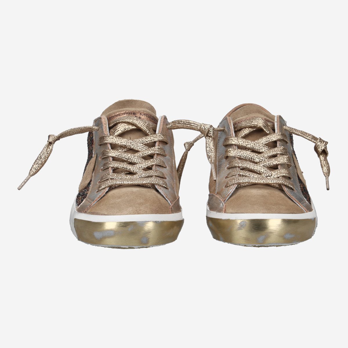 Philippe Model PRSX LOW, Sneaker in Gold für Damen Sneaker