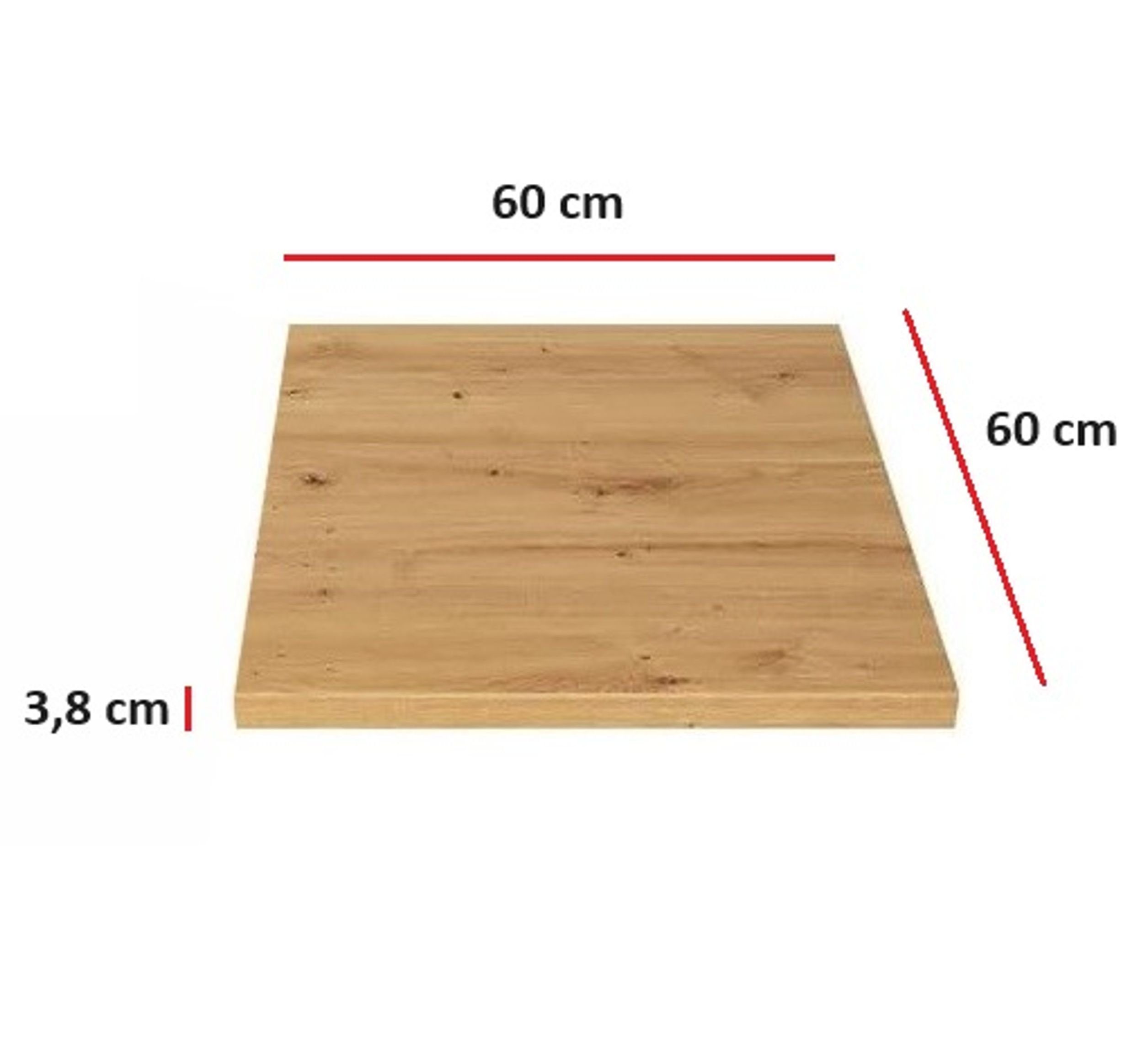 cm EKO Höhe 60 Breite Tiefe Küche 3,8 Küchenzeile Küchen-Preisbombe Einbauküche / (1, 1 cm 60 STILO Arbeitsplatte ca. Artisan cm Dekor Eiche St), / ca.