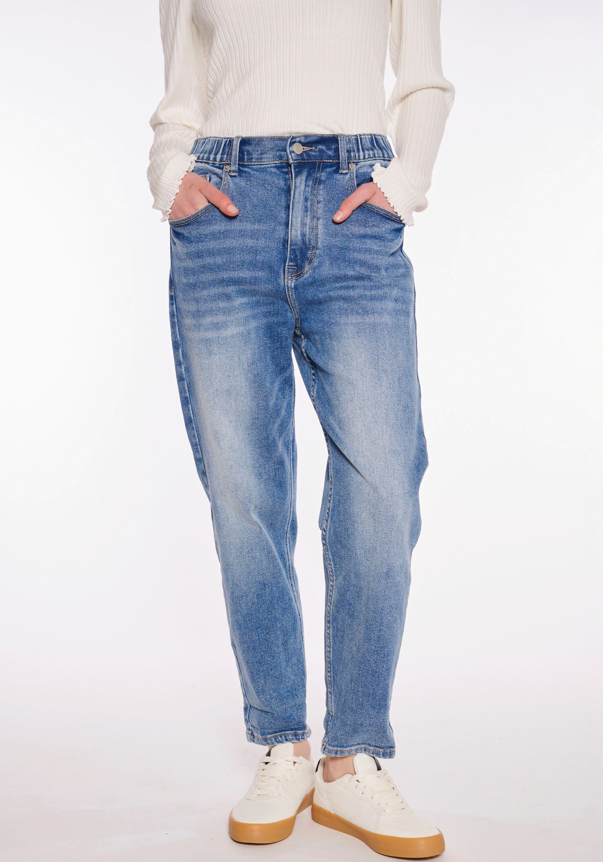 HaILY’S Straight-Jeans Mirell (1-tlg) Drapiert/gerafft