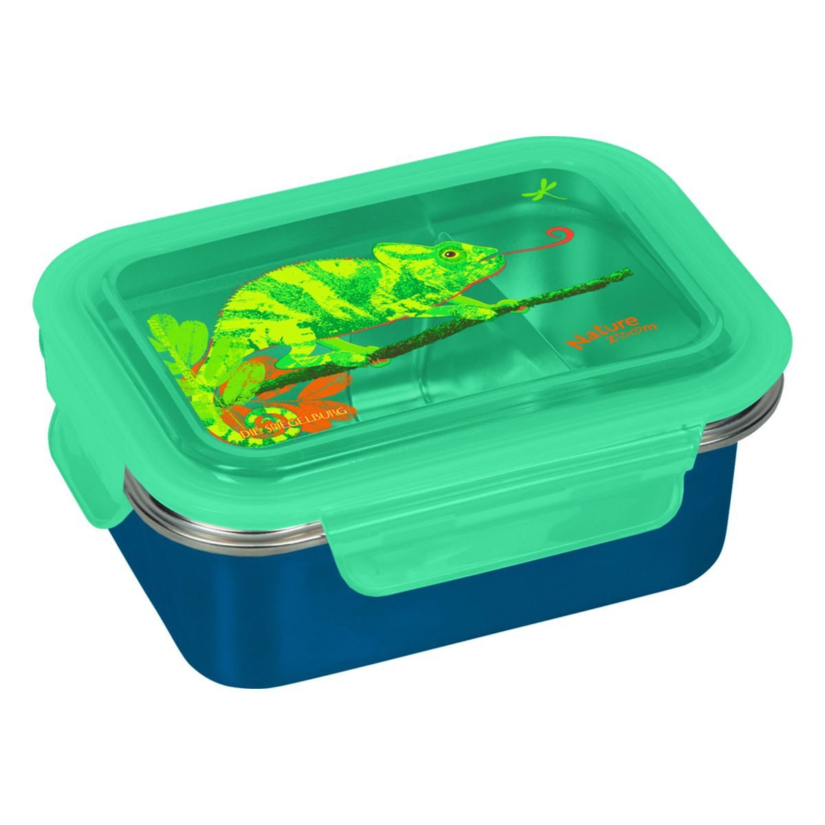 COPPENRATH DIE SPIEGELBURG Kindergeschirr-Set Coppenrath 21727 - Die Spiegelburg - Nature Zoom - Edelstahl-Lunchbox