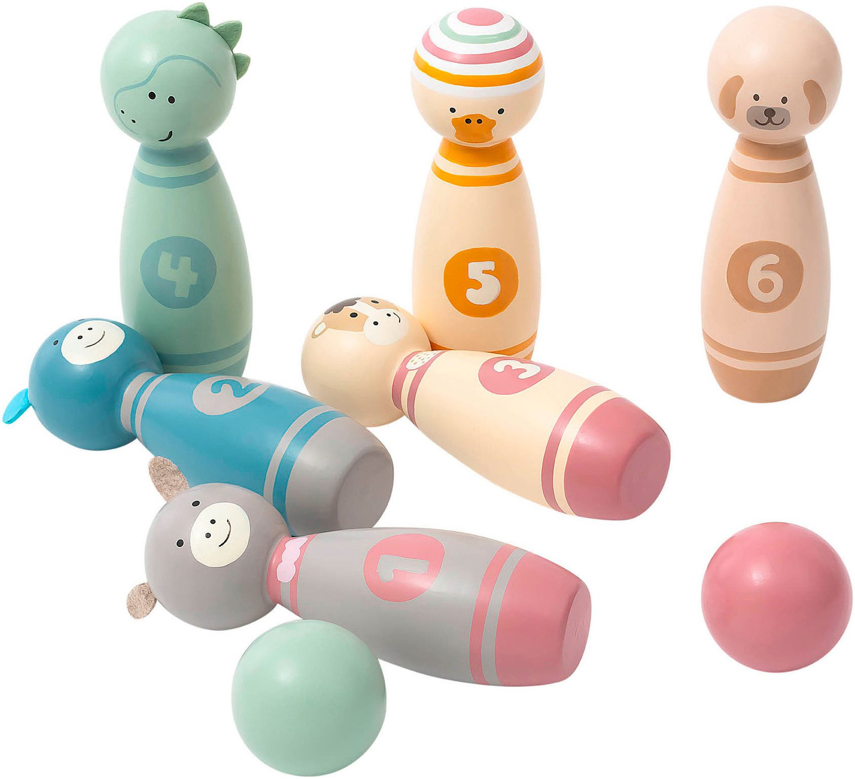 Sterntaler® Spiel Kegelspiel Holz, Familienspiel