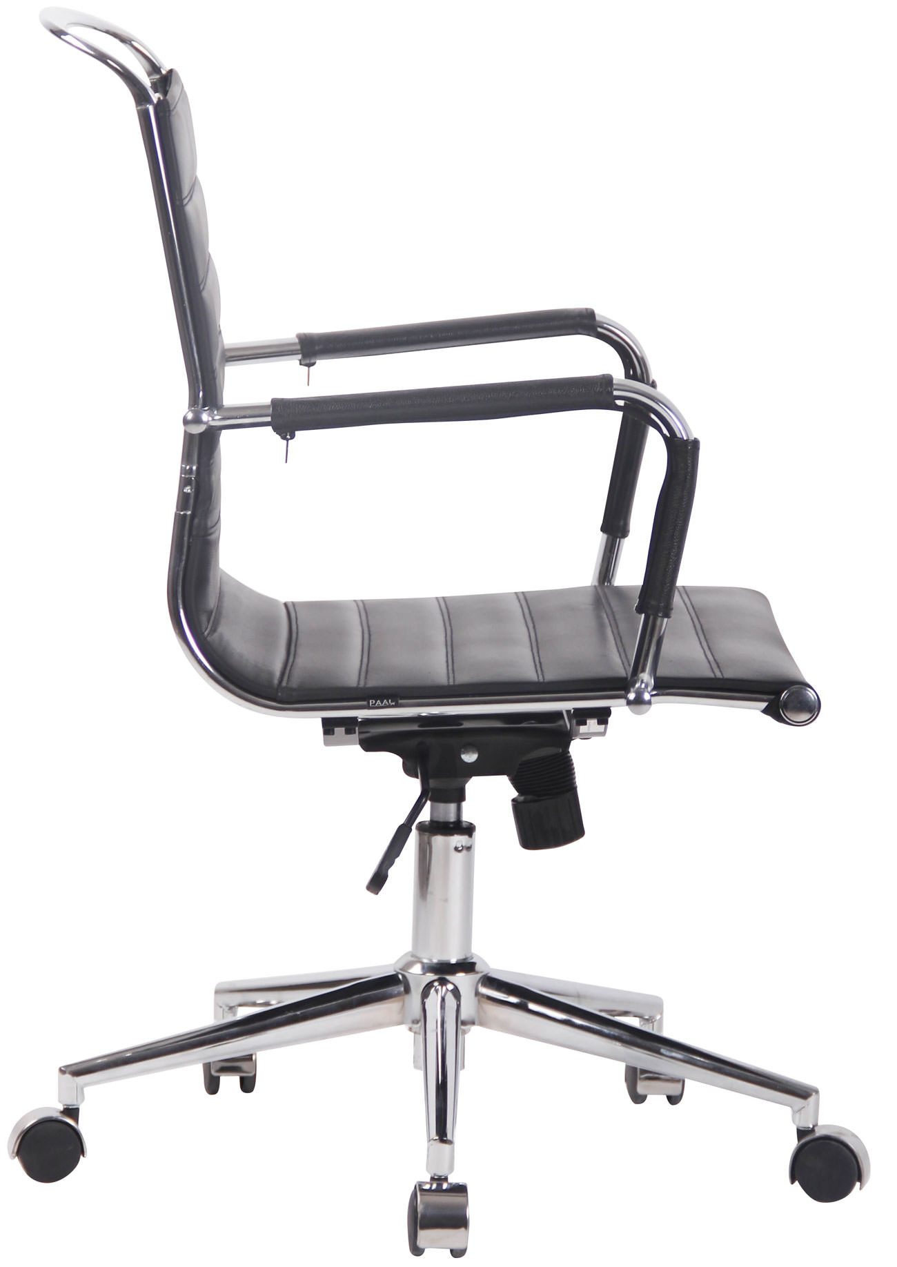 furnicato Bürostuhl Barton 93-103x57x62 cm schwarz Kunstleder (1 St)