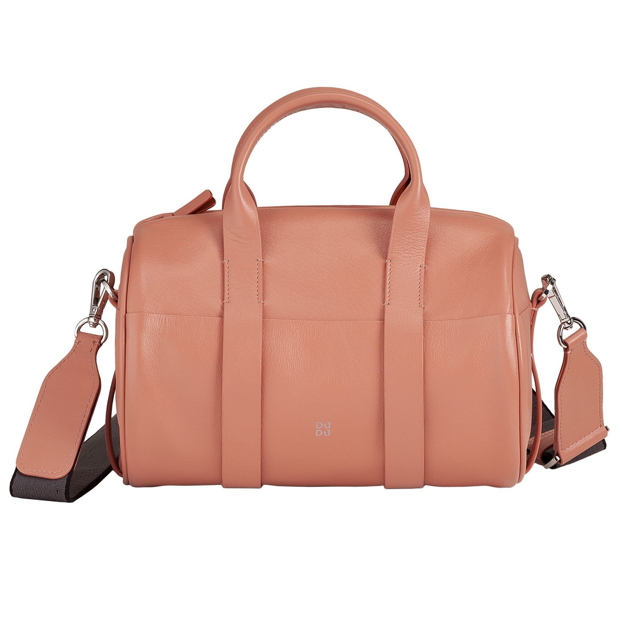 DuDu Henkeltasche Megan, Leder flamingo rosa