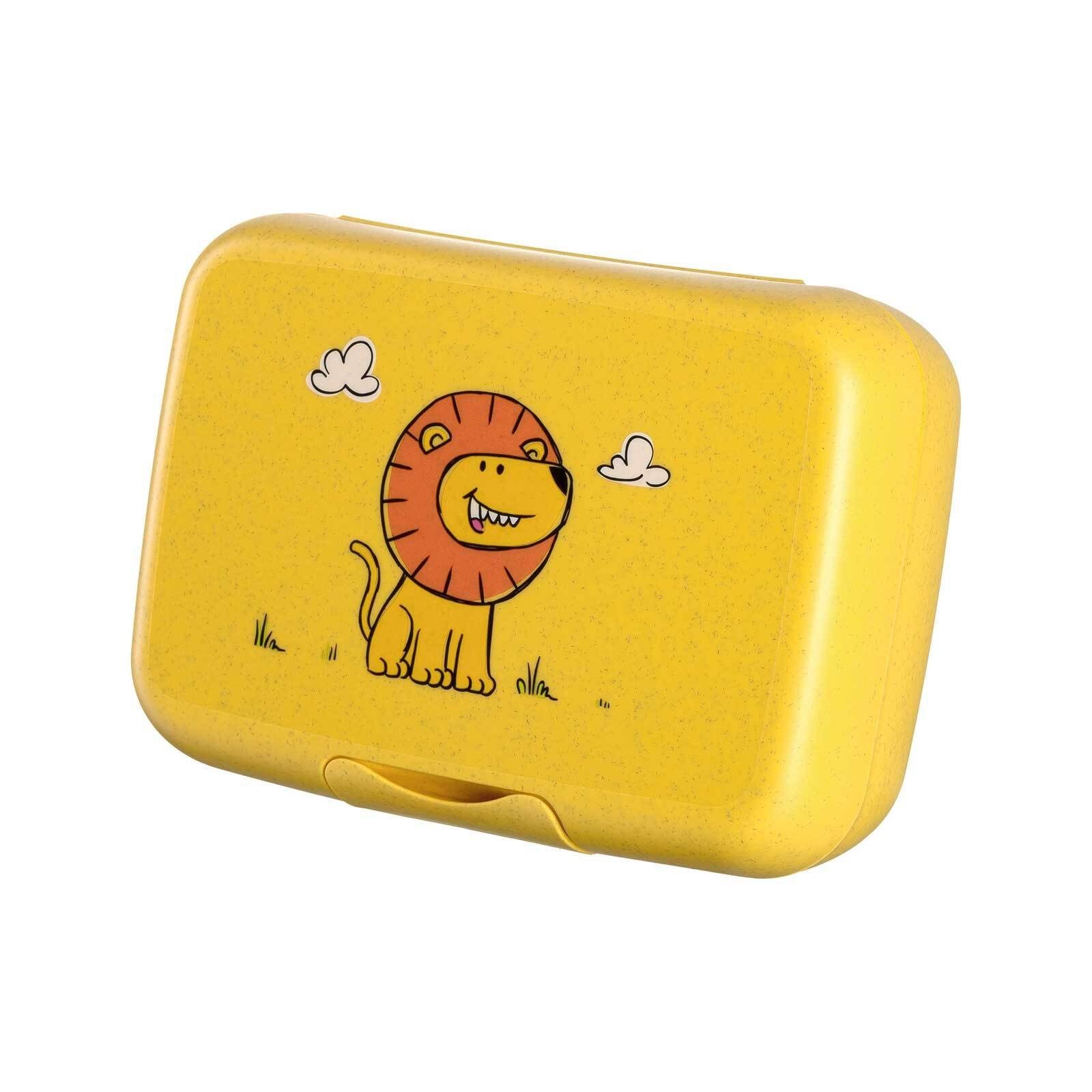 den Lunchbox Ideal x Kunststoff, (1-tlg), x 6.6 Alltag, Brotdose cm, 19 spülmaschinengeeignet LEONARDO Löwe für Bambini 13.5