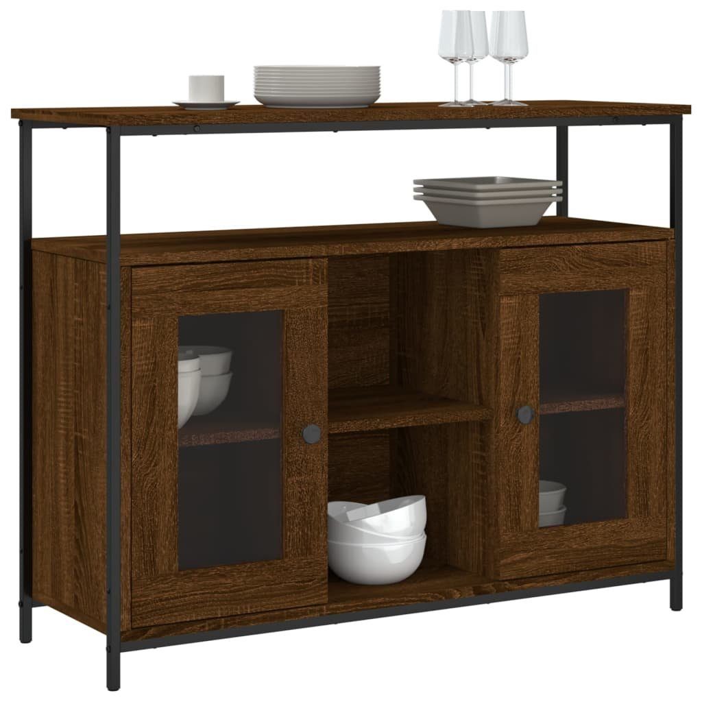vidaXL Sideboard Sideboard Braun Eichen-Optik 100x35x80 günstig online kaufen